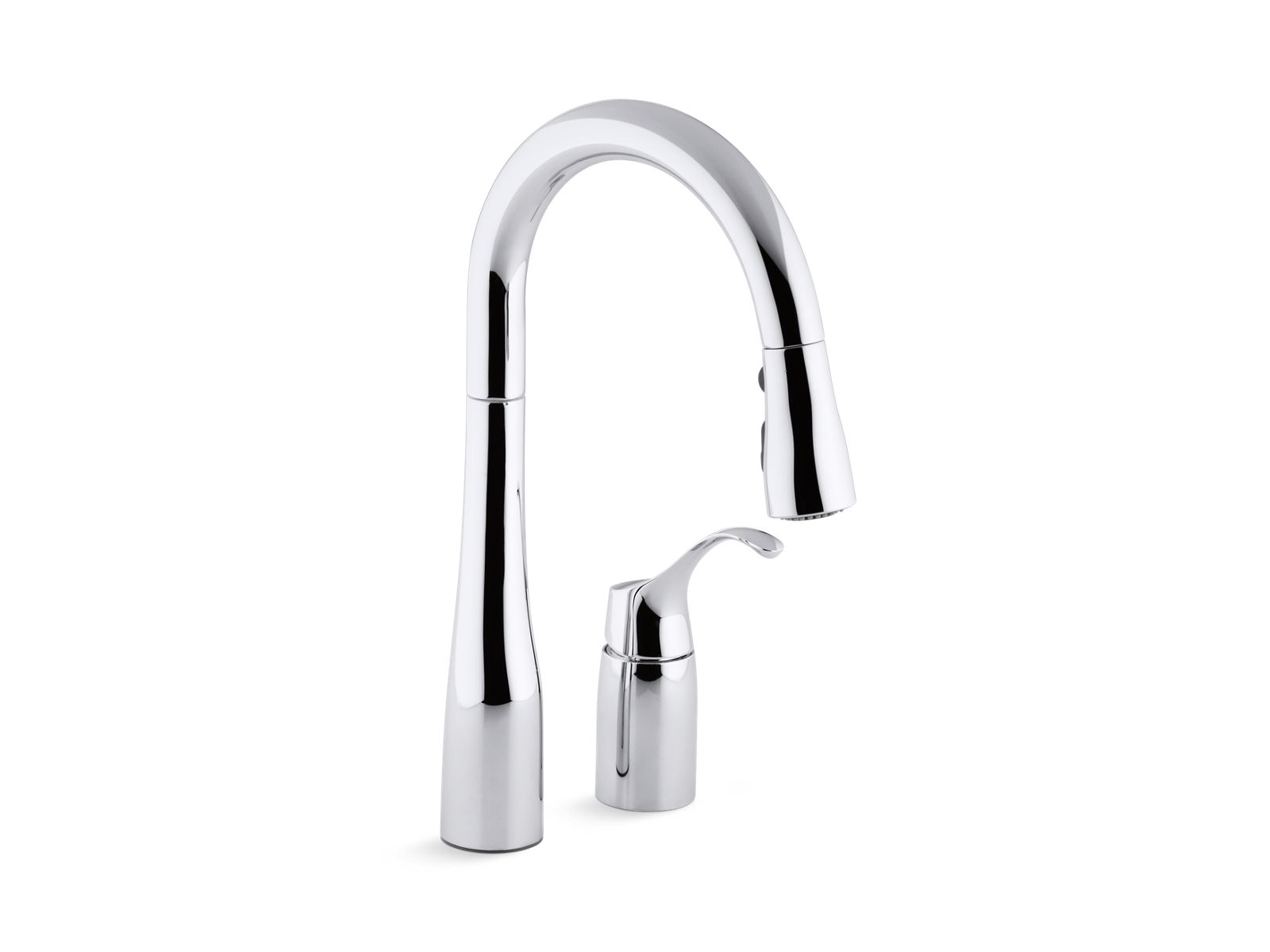Simplice® Pull-down bar sink faucet with three-function sprayhead