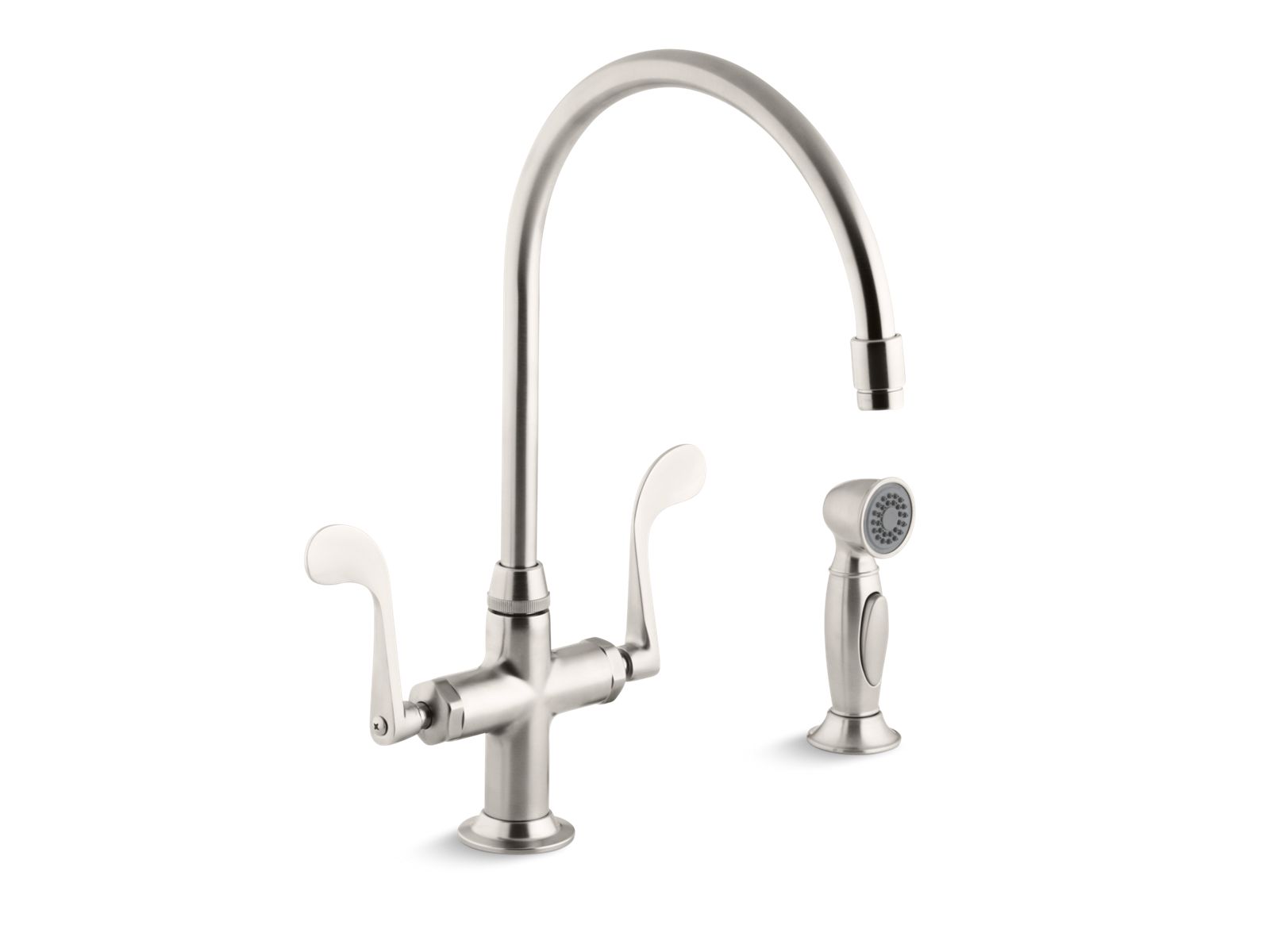35247-essex-single-hole-kitchen-sink-faucet-with-9-gooseneck-spout-and-accent-sidespray-6.jpg Essex® Single-hole kitchen sink faucet with 9" gooseneck spout and accent sidespray