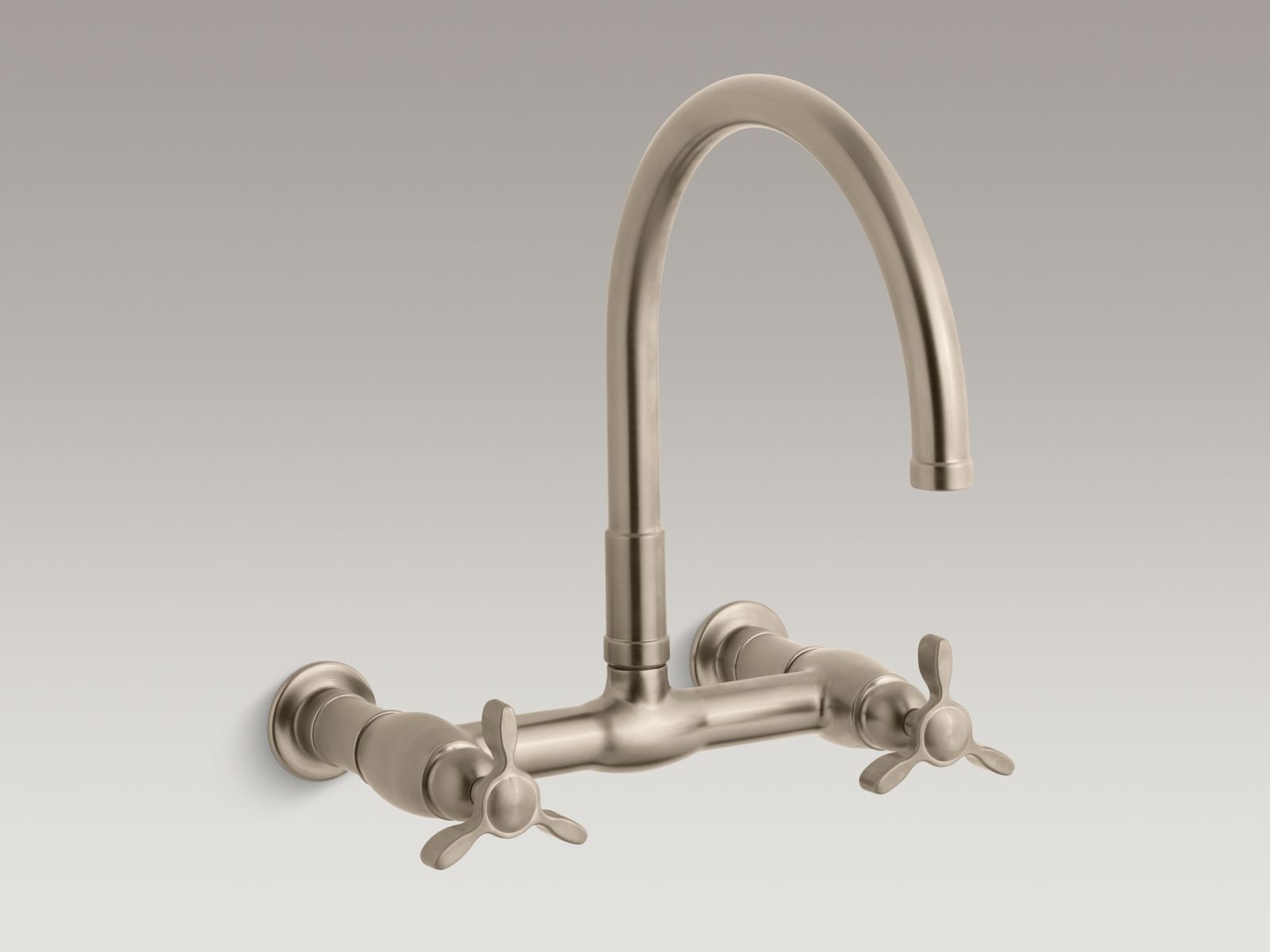 35255-parq-r-two-hole-wall-mount-bridge-kitchen-sink-faucet-with-12-9-16-gooseneck-spout-and-tri-handles-3.jpg Parq(R) two-hole wall-mount bridge kitchen sink faucet with 12-9/16" gooseneck spout and tri handles