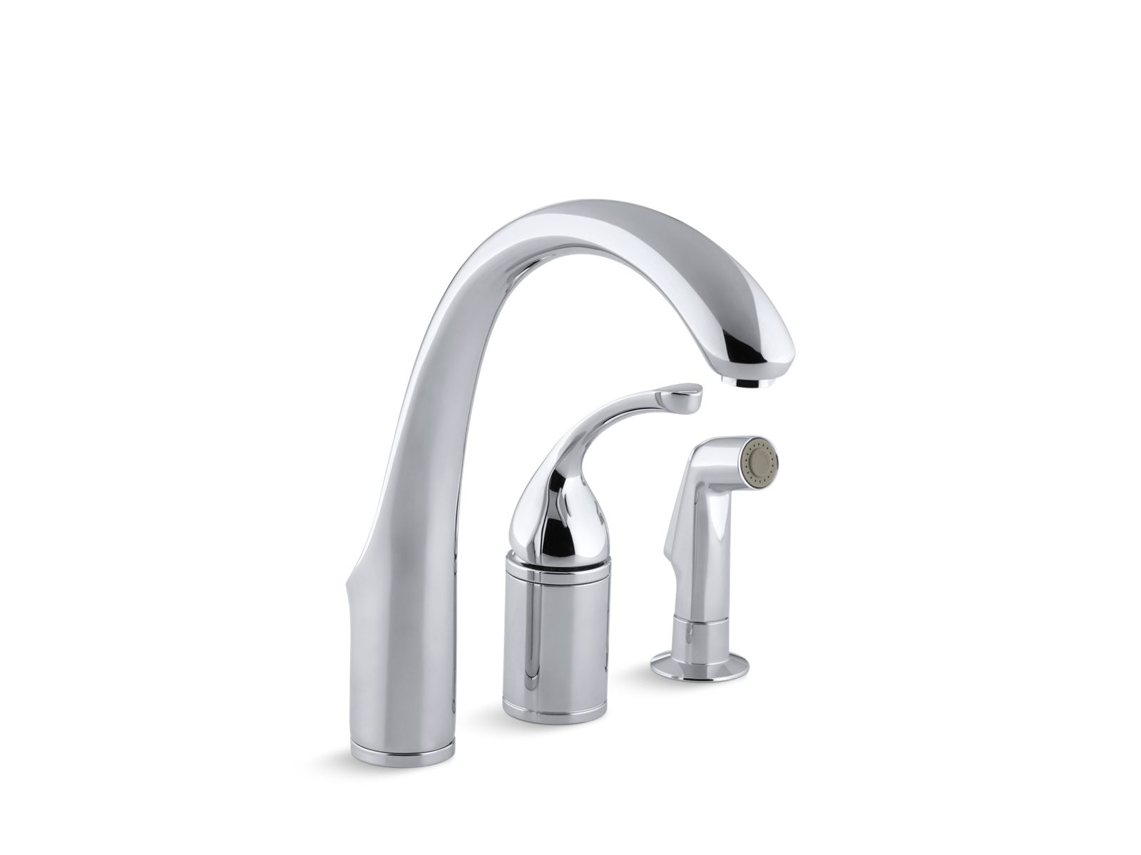 Forté® Single-handle kitchen sink faucet with side sprayer