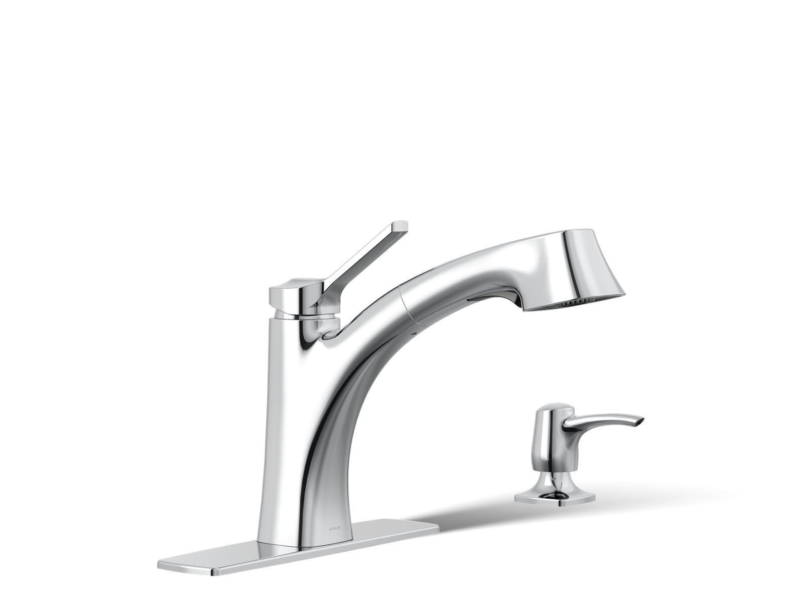 Maxton® Pull-out kitchen faucet with soap/lotion dispenser