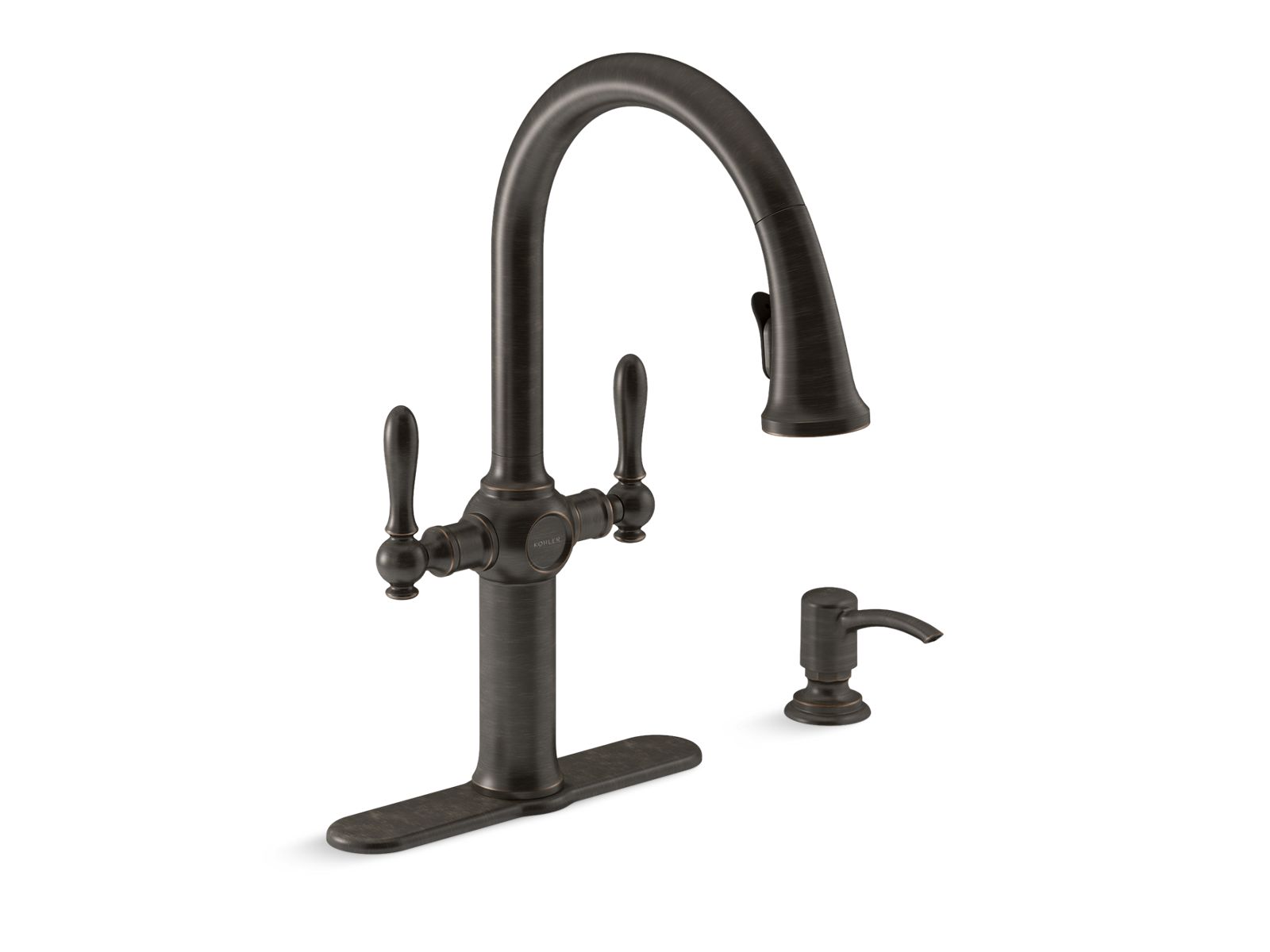 35471-neuhaus-pull-down-kitchen-faucet-with-soap-lotion-dispenser-2.jpg Neuhaus® Pull-down kitchen faucet with soap/lotion dispenser