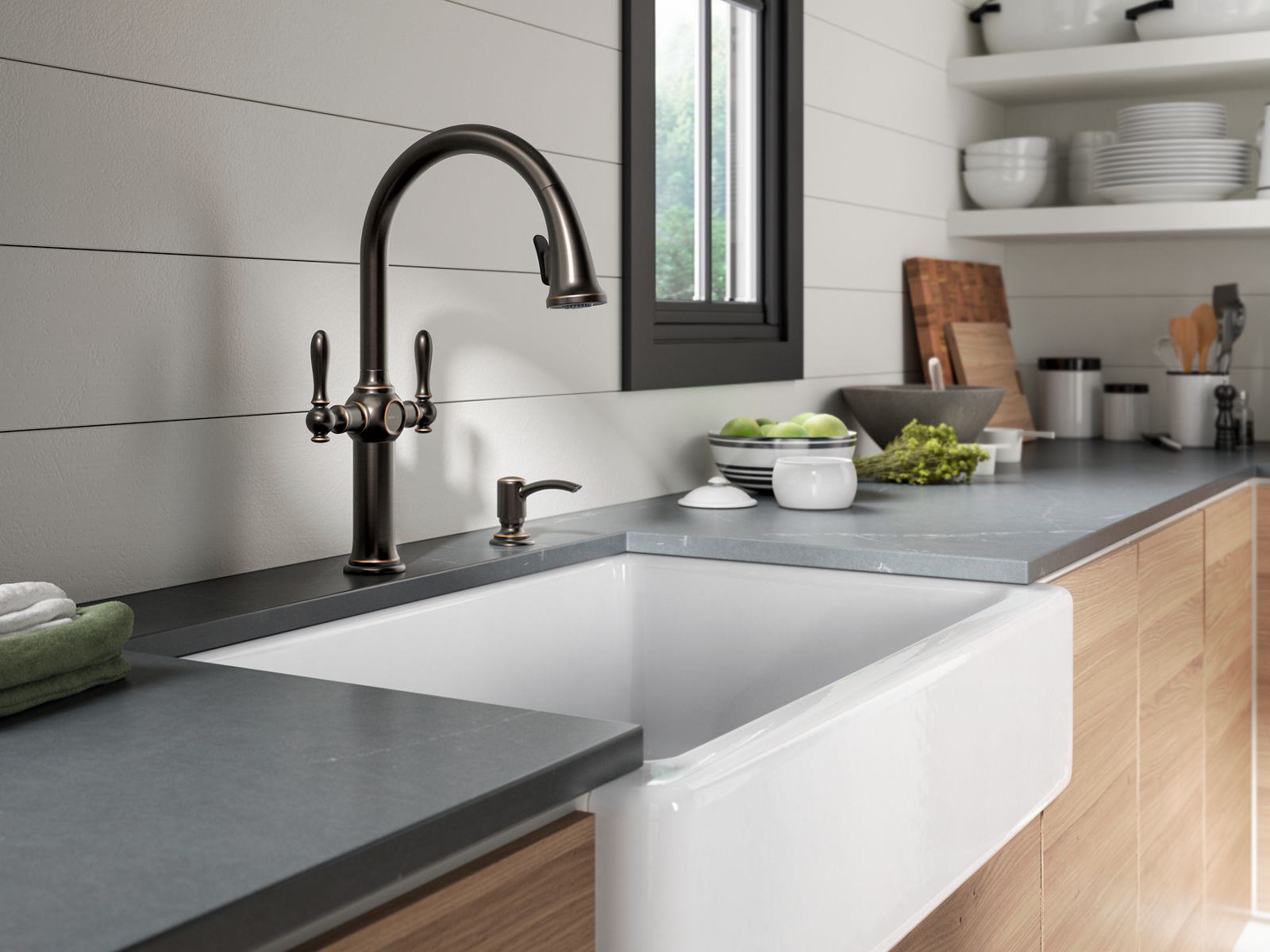 35471-neuhaus-pull-down-kitchen-faucet-with-soap-lotion-dispenser-6.jpg Neuhaus® Pull-down kitchen faucet with soap/lotion dispenser