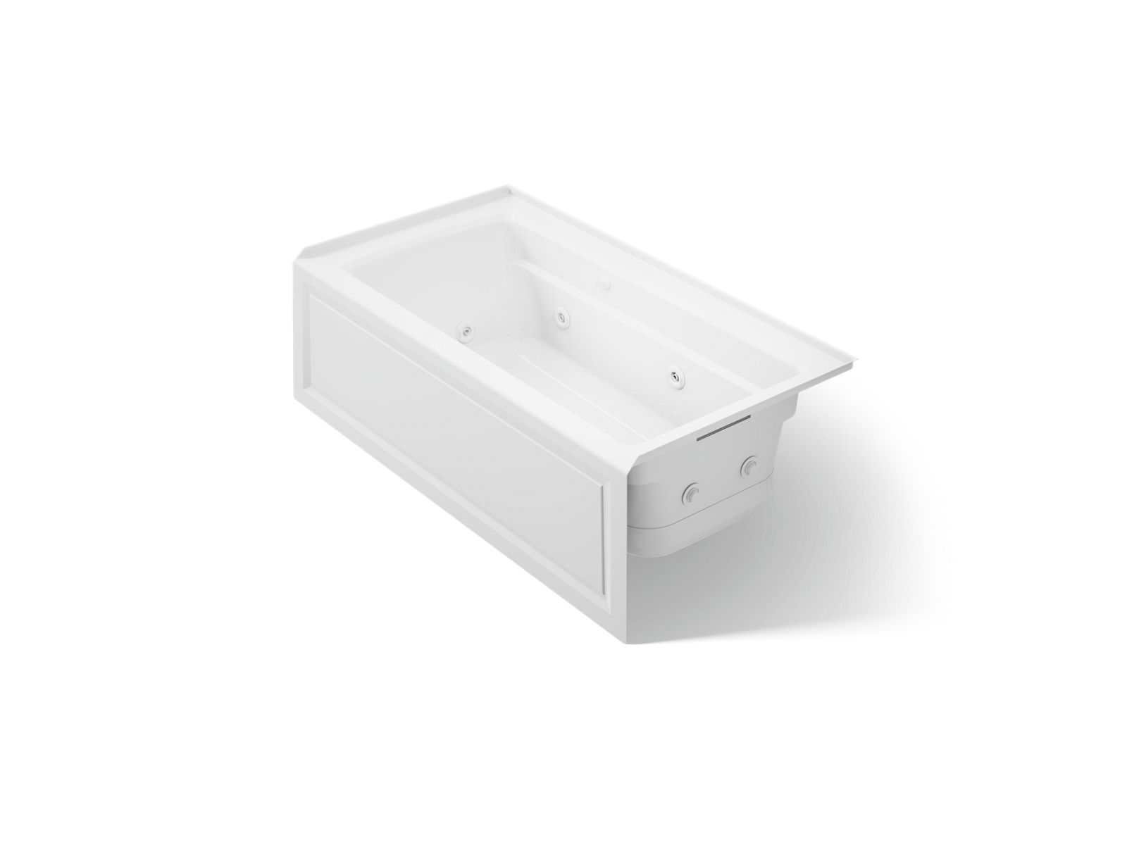 Archer® 60" x 32" alcove Heated BubbleMassage™ air bath and whirlpool, right drain