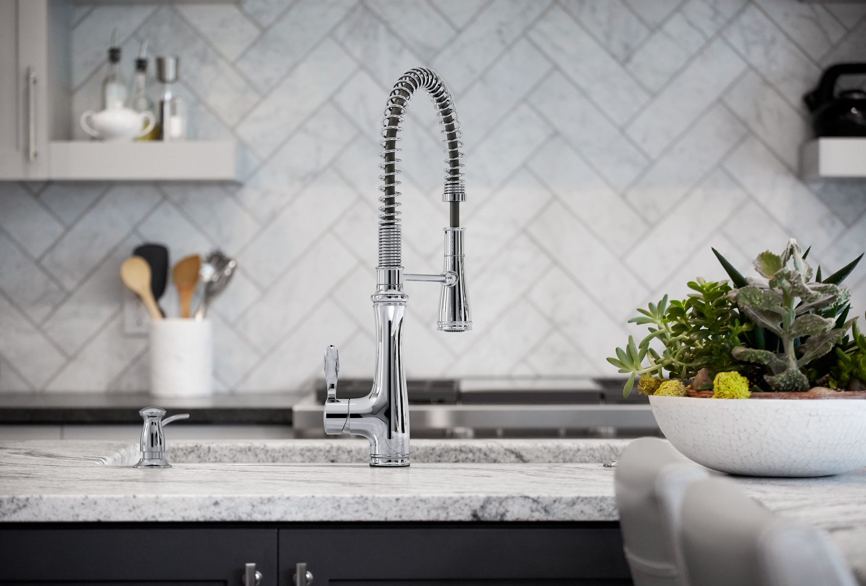 35519-bellera-semi-professional-kitchen-sink-faucet-with-three-function-sprayhead-24.jpg Bellera® Semi-professional kitchen sink faucet with three-function sprayhead