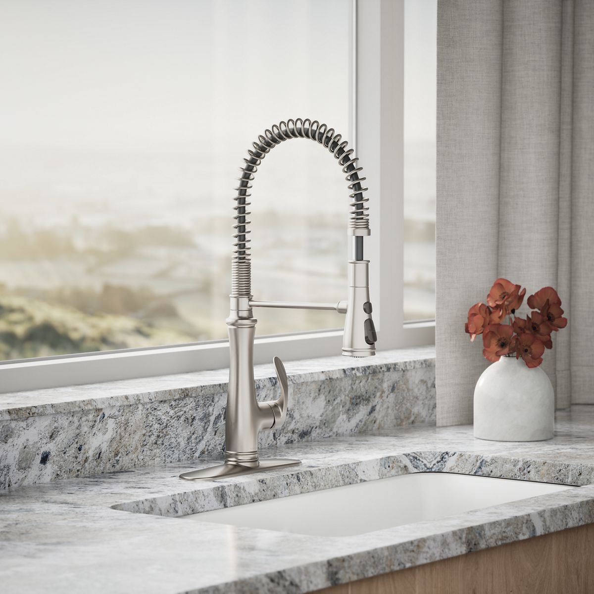 35519-bellera-semi-professional-kitchen-sink-faucet-with-three-function-sprayhead-5.jpg Bellera® Semi-professional kitchen sink faucet with three-function sprayhead