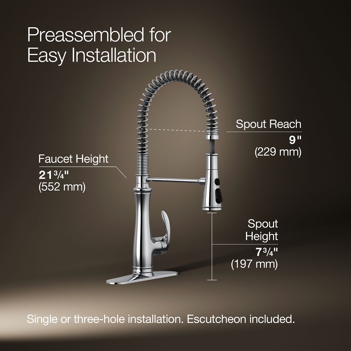 35519-bellera-semi-professional-kitchen-sink-faucet-with-three-function-sprayhead-6.jpg Bellera® Semi-professional kitchen sink faucet with three-function sprayhead