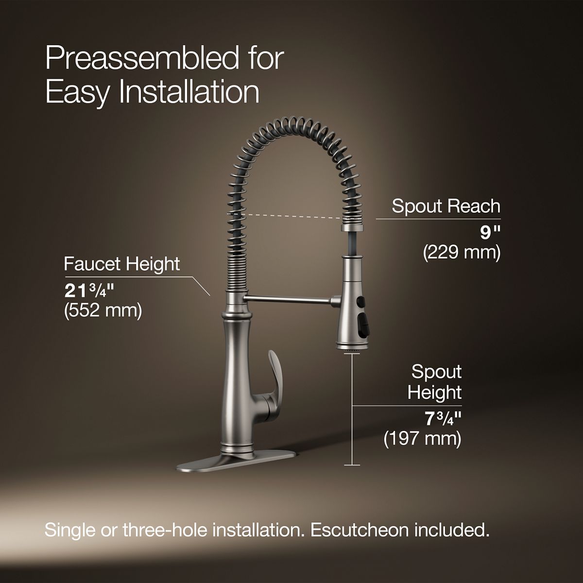35519-bellera-semi-professional-kitchen-sink-faucet-with-three-function-sprayhead-7.jpg Bellera® Semi-professional kitchen sink faucet with three-function sprayhead