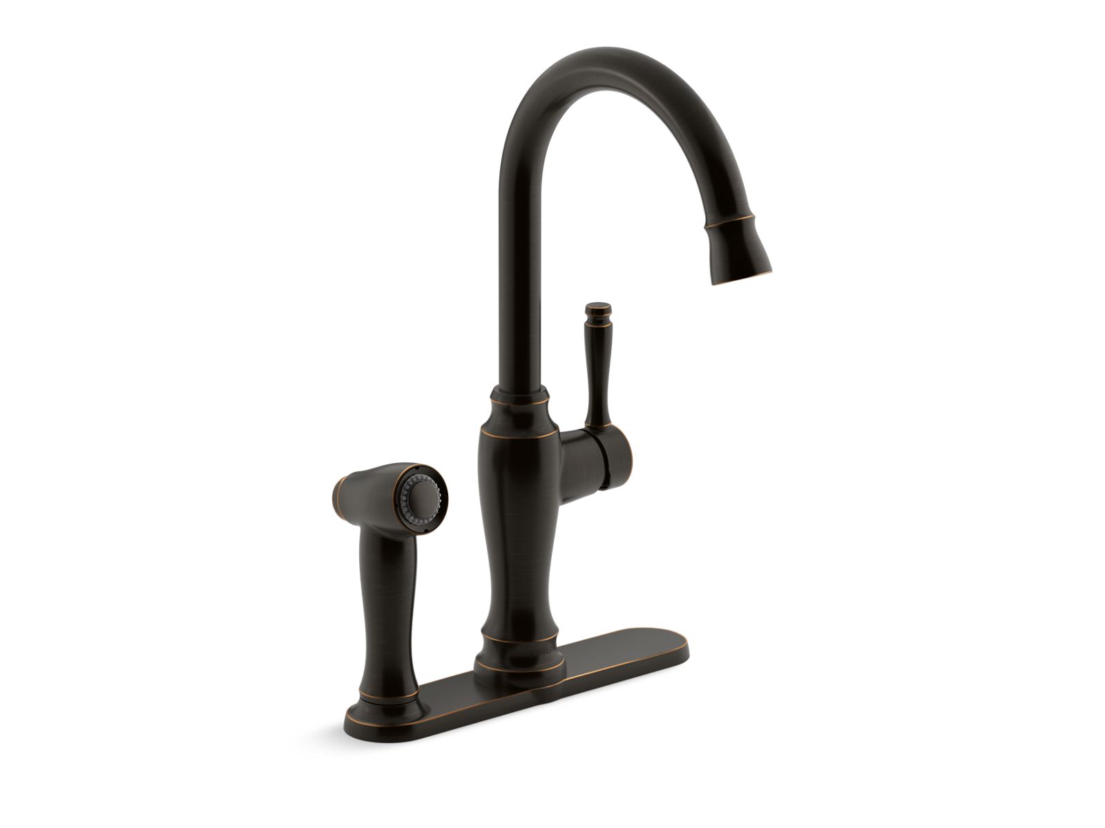 Arsdale® Single-handle kitchen faucet with sidespray