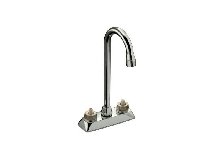 Coralais(R) entertainment sink faucet with 4" gooseneck spout, requires handles