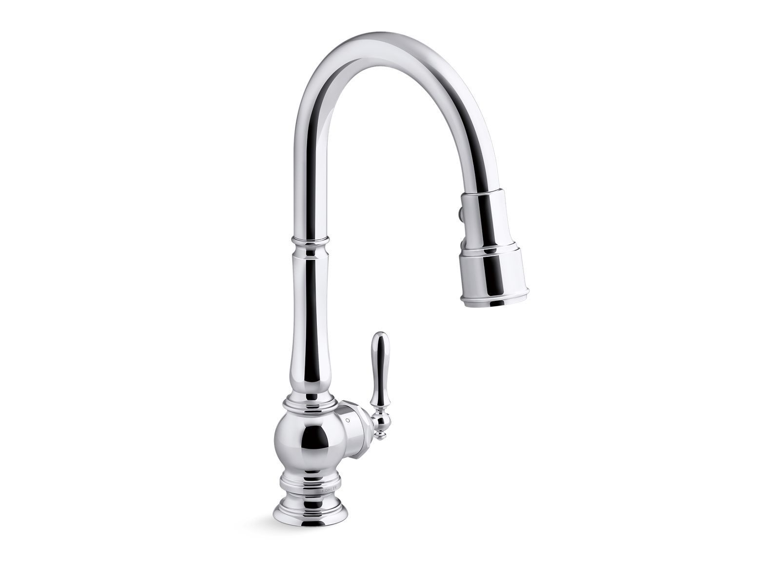 Artifacts® Touchless pull-down kitchen sink faucet with three-function sprayhead