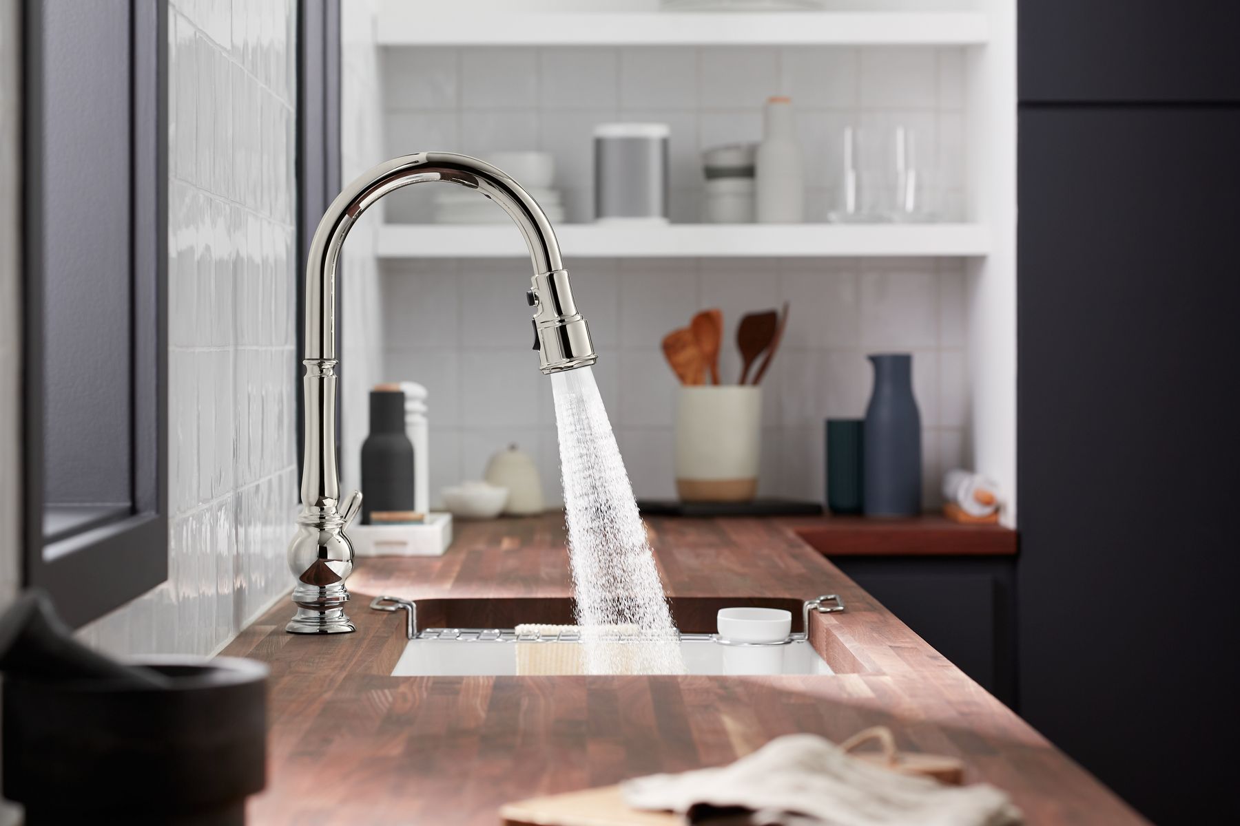 35667-artifacts-touchless-pull-down-kitchen-sink-faucet-with-three-function-sprayhead-17.jpg Artifacts® Touchless pull-down kitchen sink faucet with three-function sprayhead