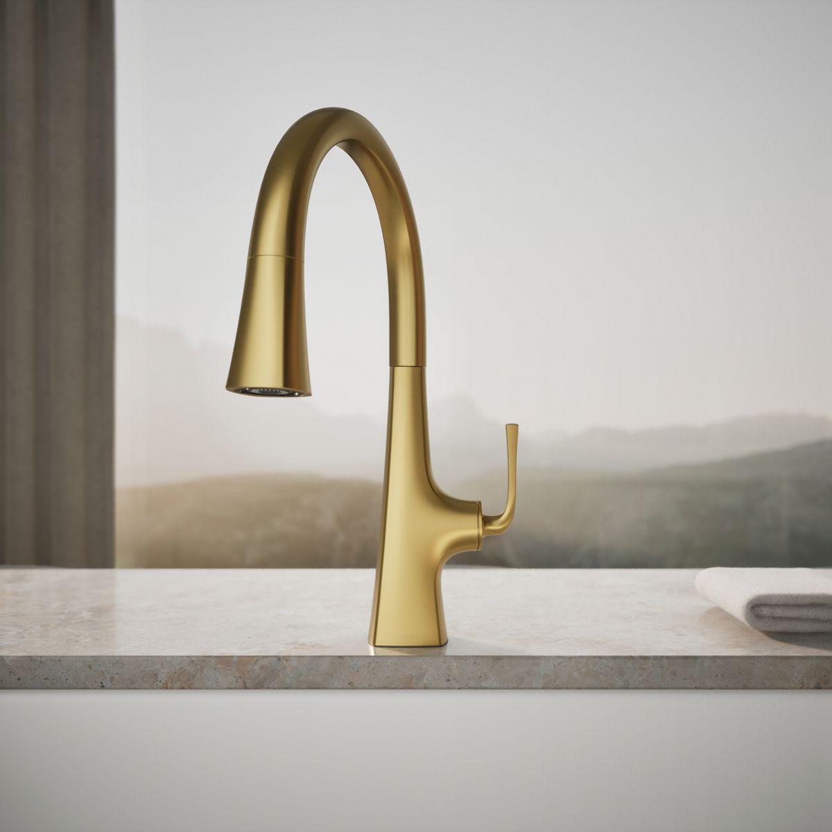 35724-graze-pull-down-kitchen-sink-faucet-with-three-function-sprayhead-34.jpg Graze® Pull-down kitchen sink faucet with three-function sprayhead