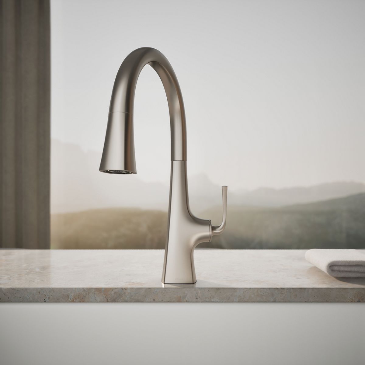 35724-graze-pull-down-kitchen-sink-faucet-with-three-function-sprayhead-36.jpg Graze® Pull-down kitchen sink faucet with three-function sprayhead