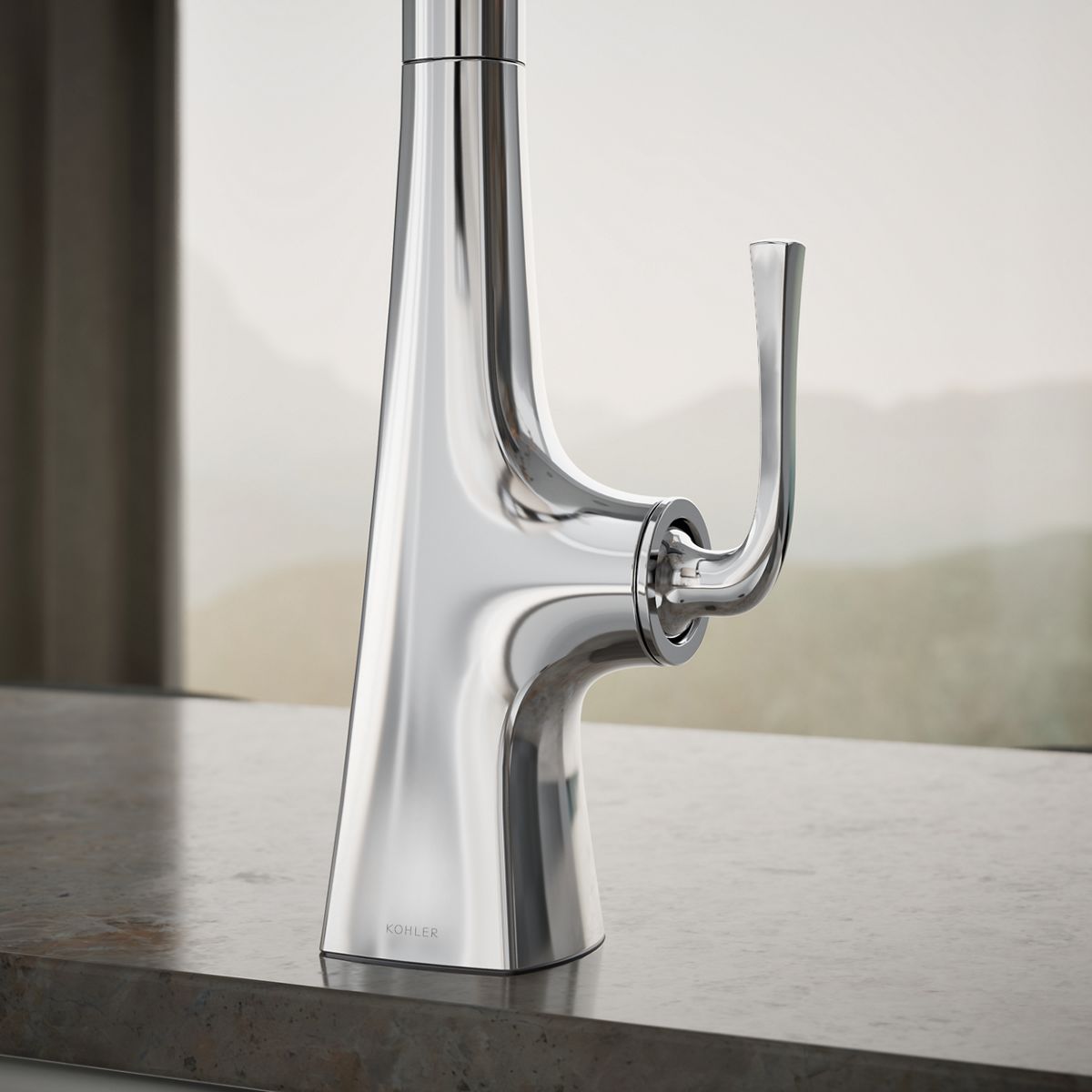 35724-graze-pull-down-kitchen-sink-faucet-with-three-function-sprayhead-41.jpg Graze® Pull-down kitchen sink faucet with three-function sprayhead