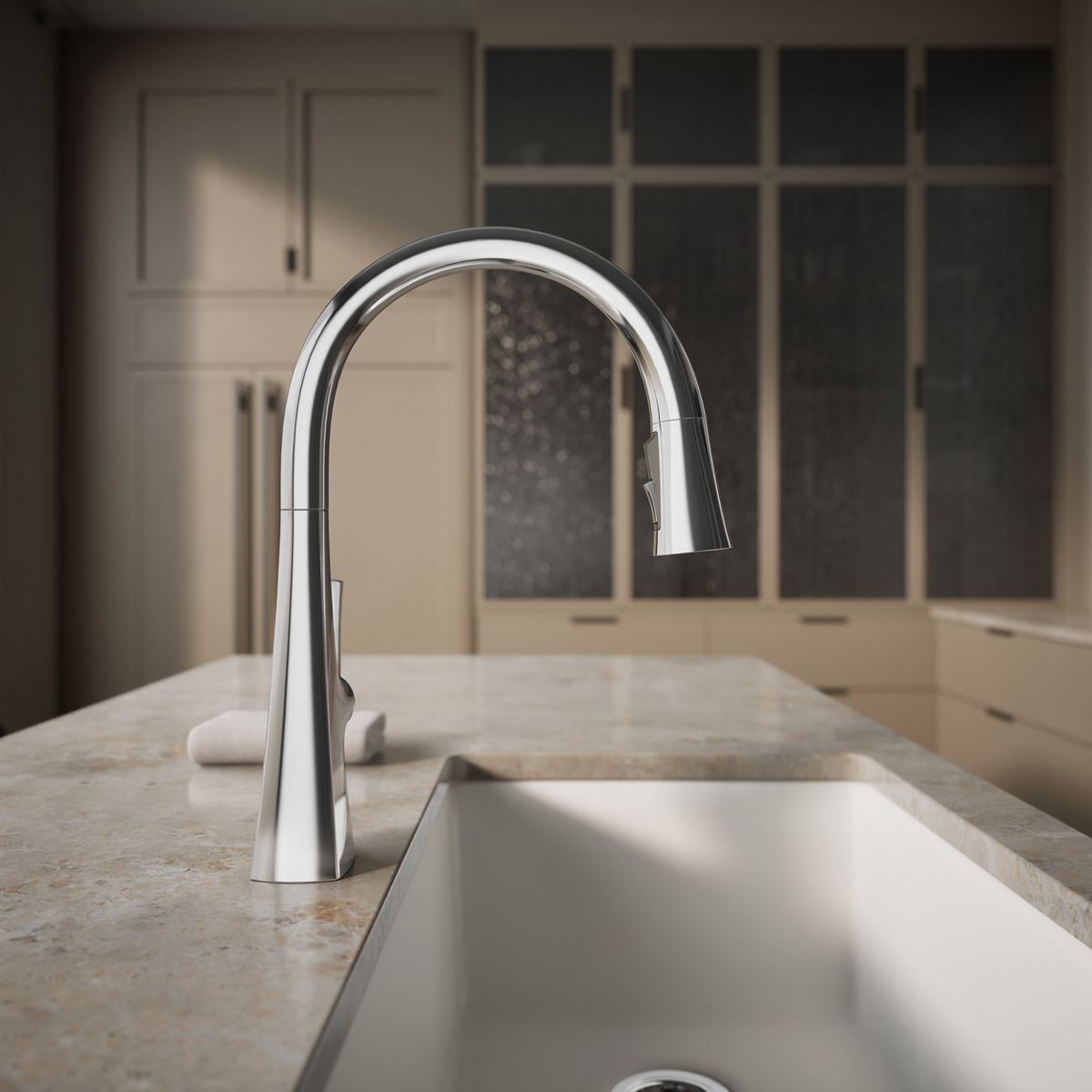 35724-graze-pull-down-kitchen-sink-faucet-with-three-function-sprayhead-49.jpg Graze® Pull-down kitchen sink faucet with three-function sprayhead