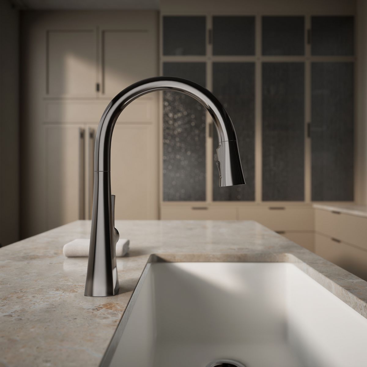 35724-graze-pull-down-kitchen-sink-faucet-with-three-function-sprayhead-55.jpg Graze® Pull-down kitchen sink faucet with three-function sprayhead