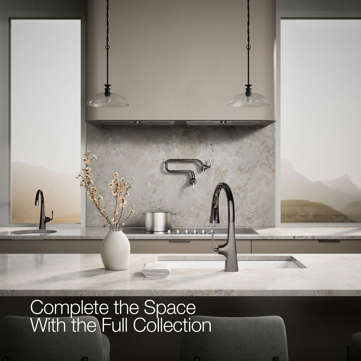 35724-graze-pull-down-kitchen-sink-faucet-with-three-function-sprayhead-68.jpg Graze® Pull-down kitchen sink faucet with three-function sprayhead