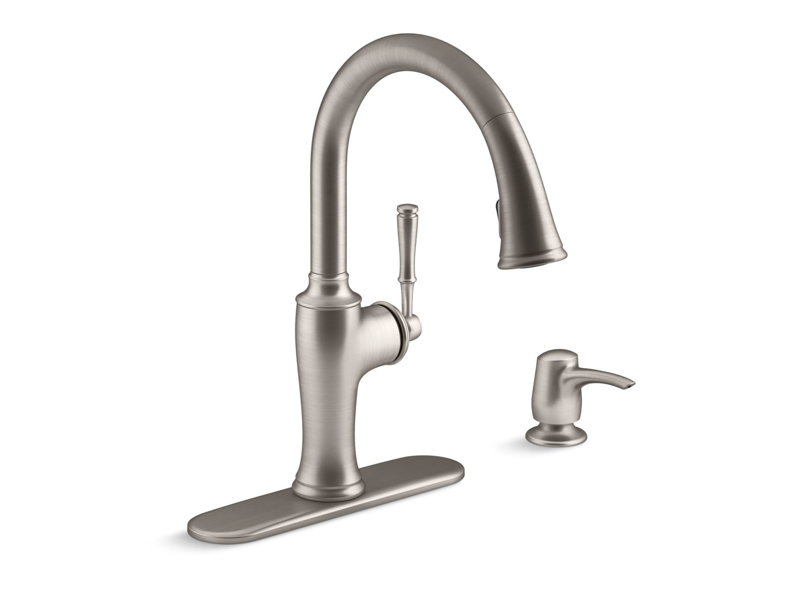Cardale® Pull-down kitchen sink faucet with two-function sprayhead