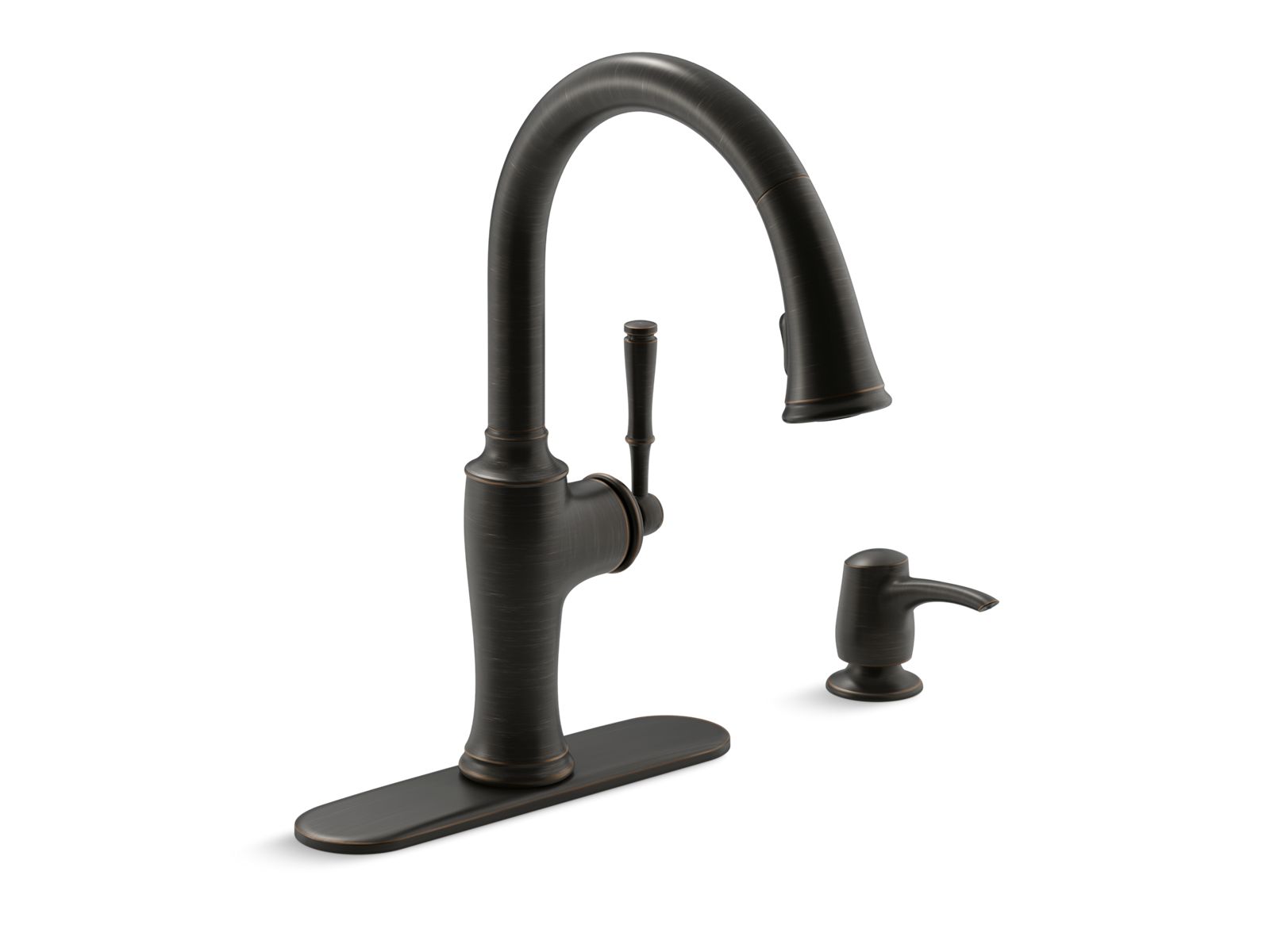Cardale® Pull-down kitchen sink faucet with two-function sprayhead