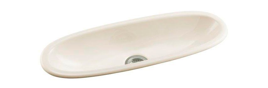 Iron/Tones(R) 33" x 11" x 6-11/16" top-/under-mount single bowl kitchen sink (trough sink)
