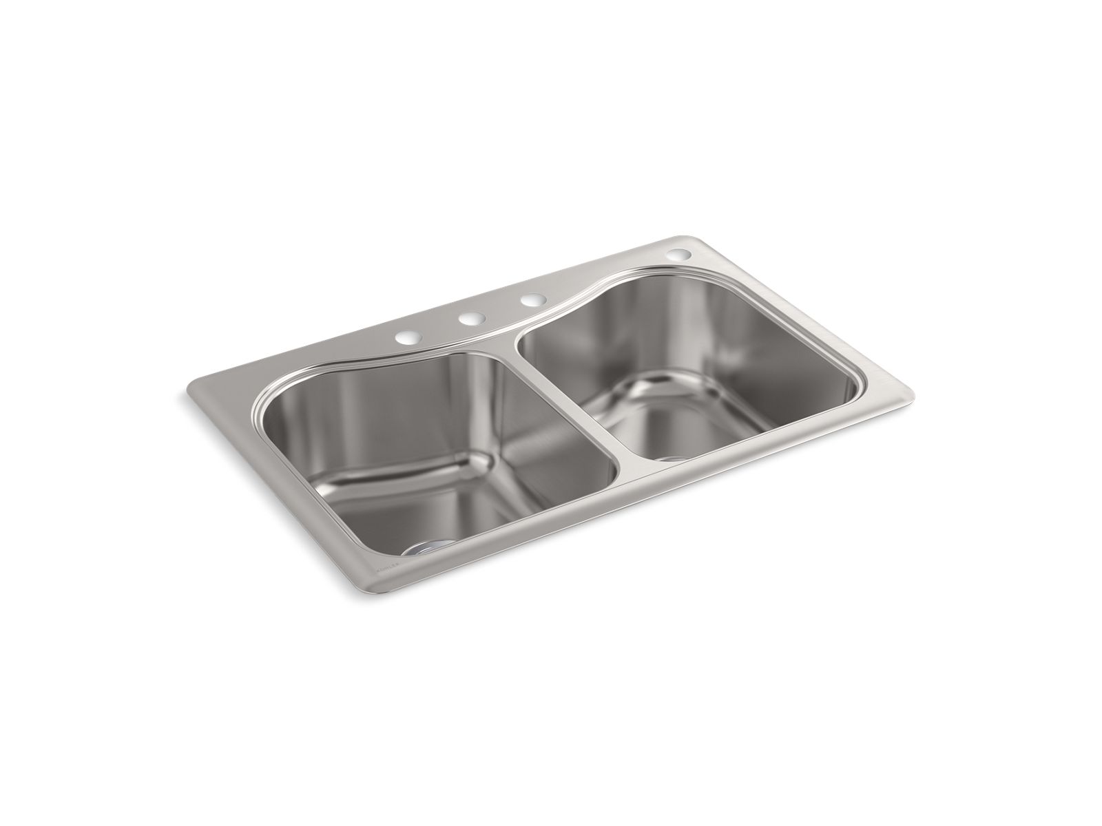 Staccato™ 33" top-mount double-bowl kitchen sink