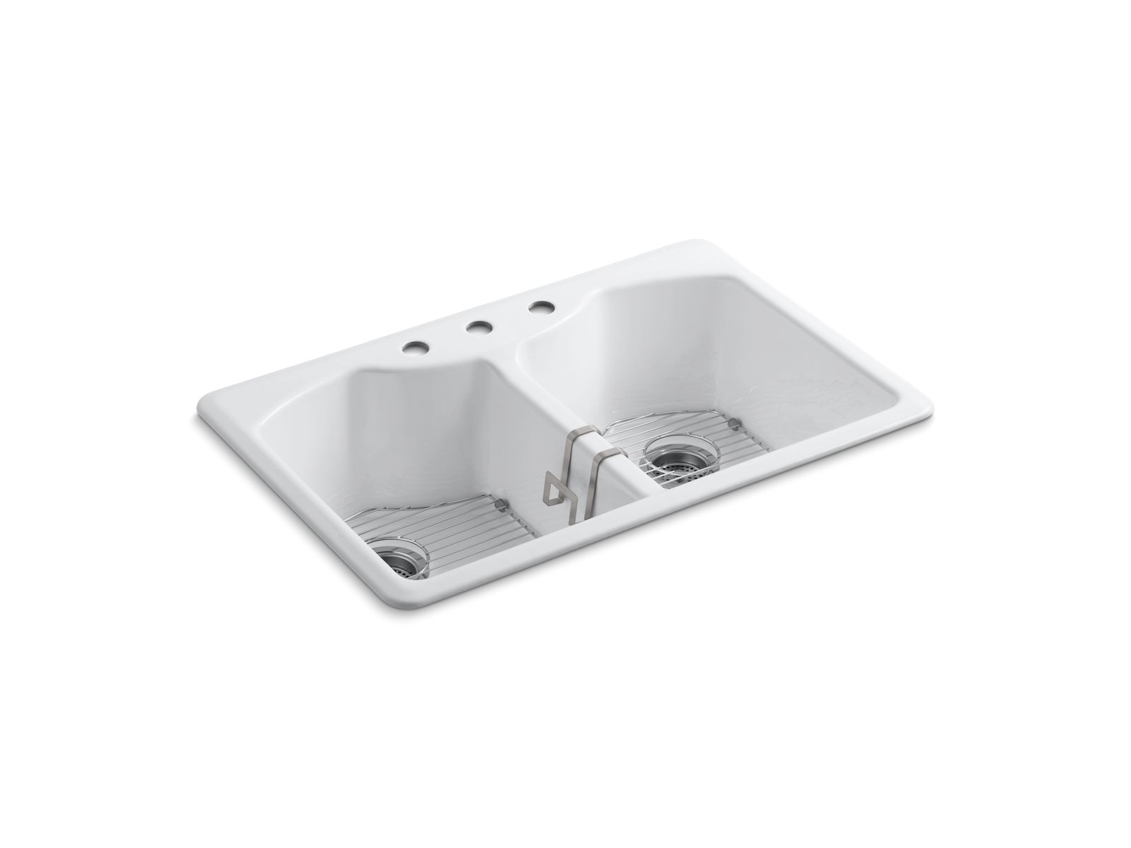 Bellegrove 33" x 22" x 9-5/8" top-mount double-equal kitchen sink