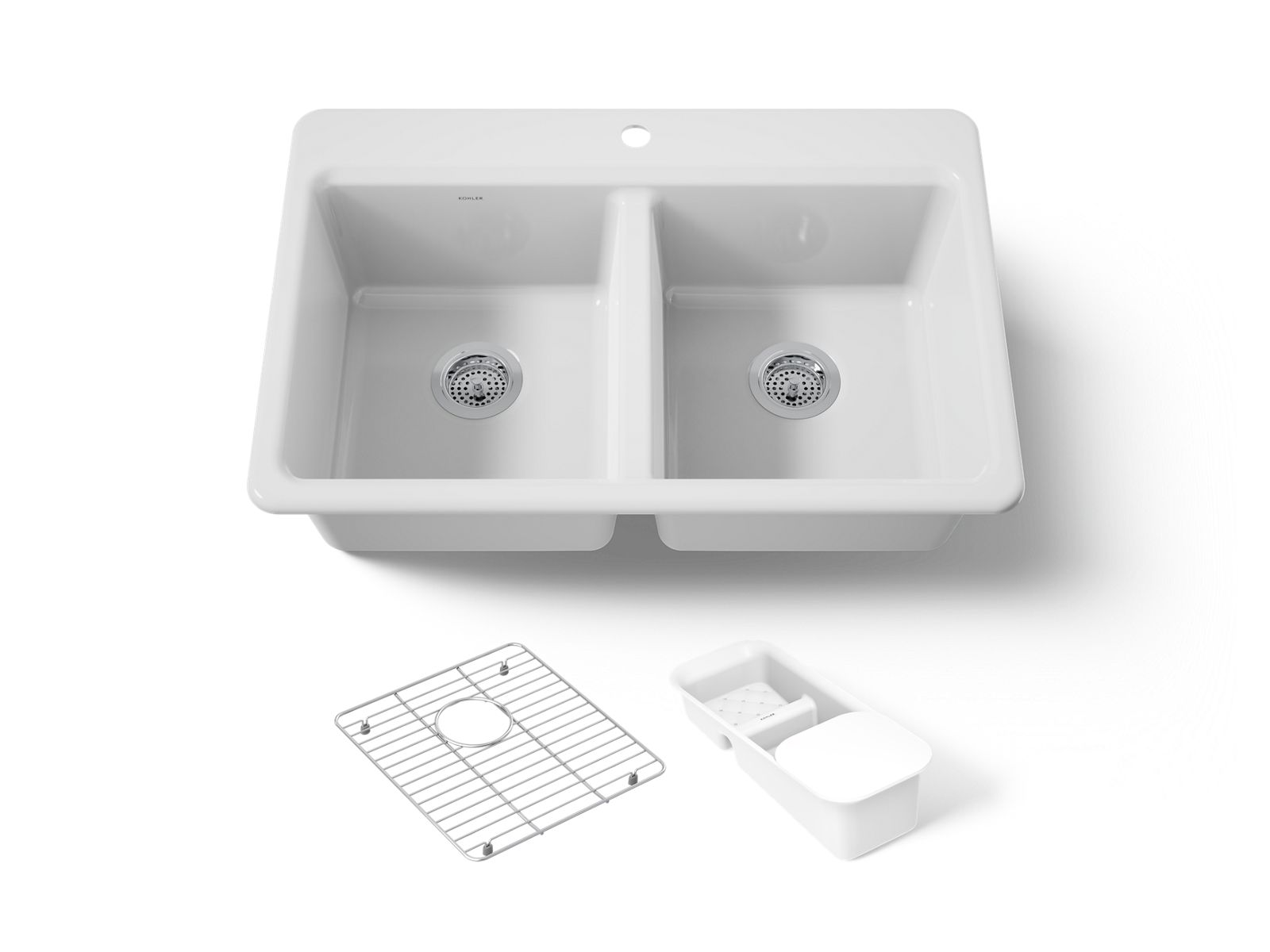 Riverby® 33" top-mount double-bowl workstation kitchen sink