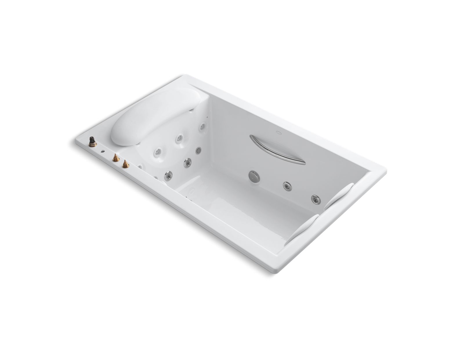RiverBath® 75" x 45" drop-in heated whirlpool bath