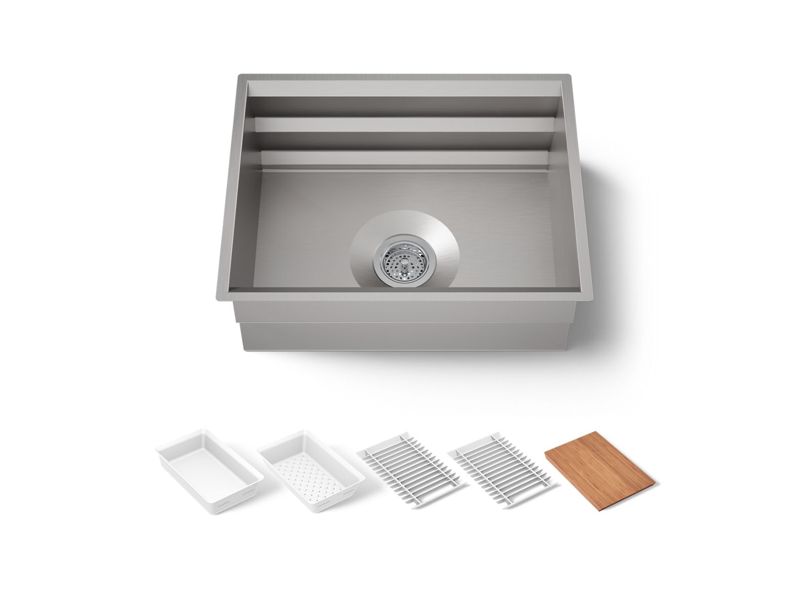 Prolific® 23" undermount single-bowl workstation kitchen sink