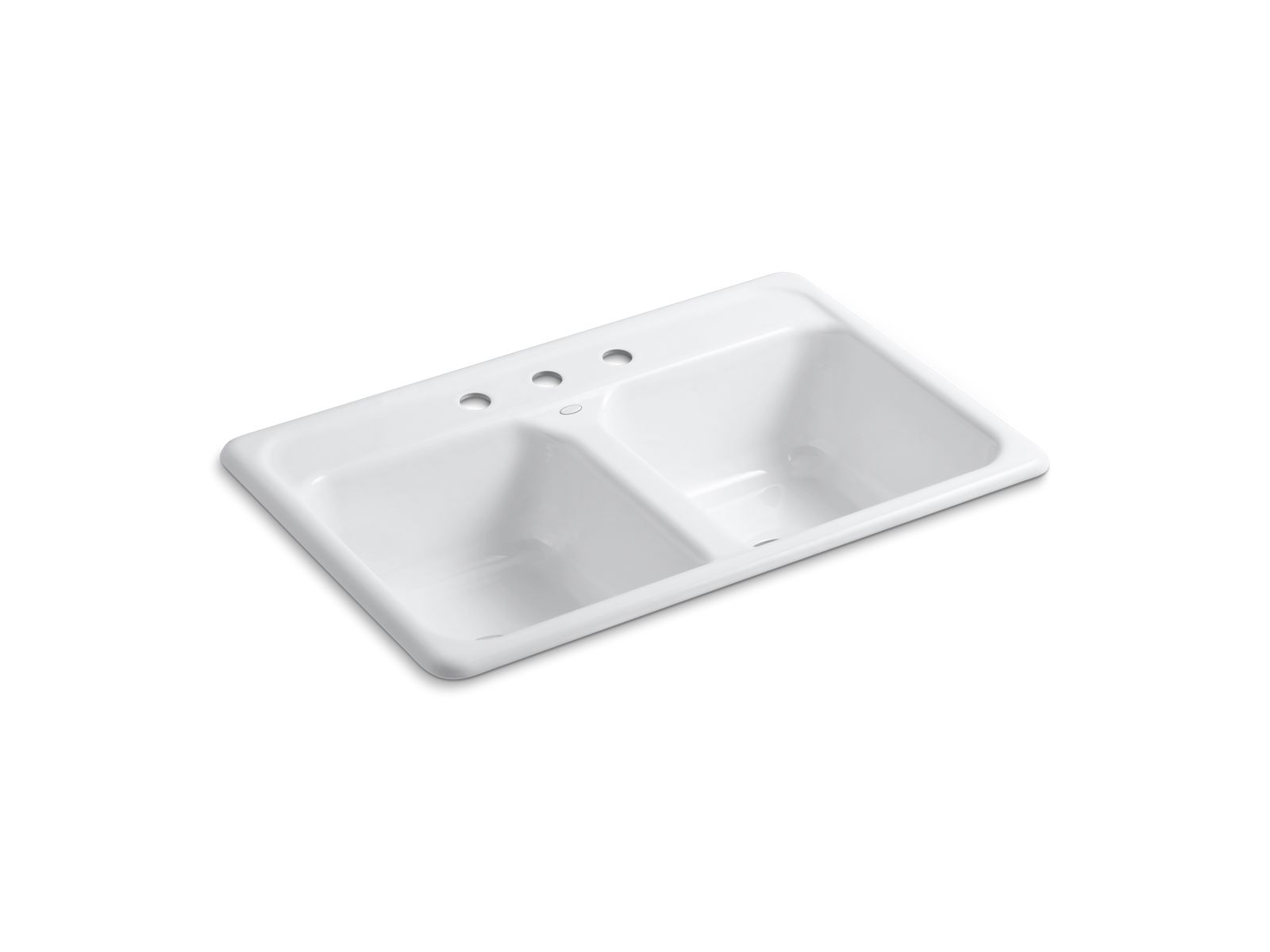 Delafield® 33" top-mount double-bowl kitchen sink