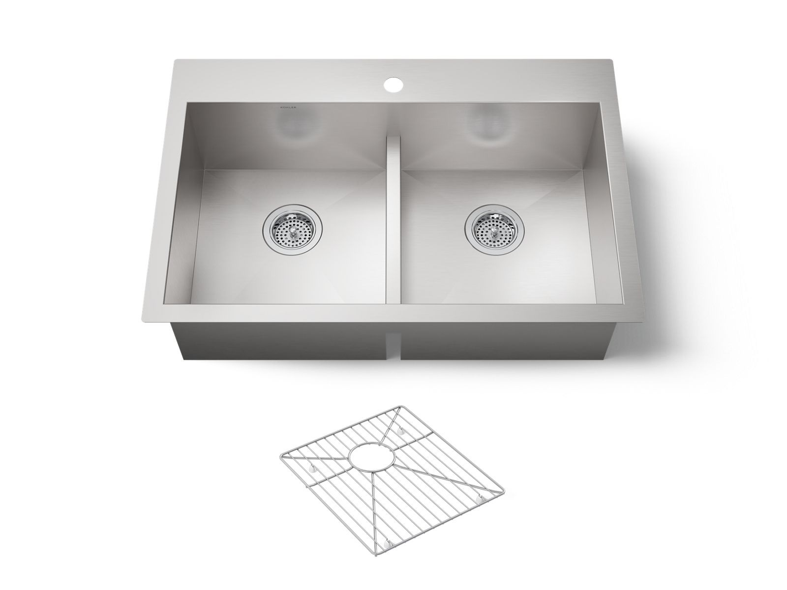 Vault™ Smart Divide® 33" top-/undermount double-bowl kitchen sink