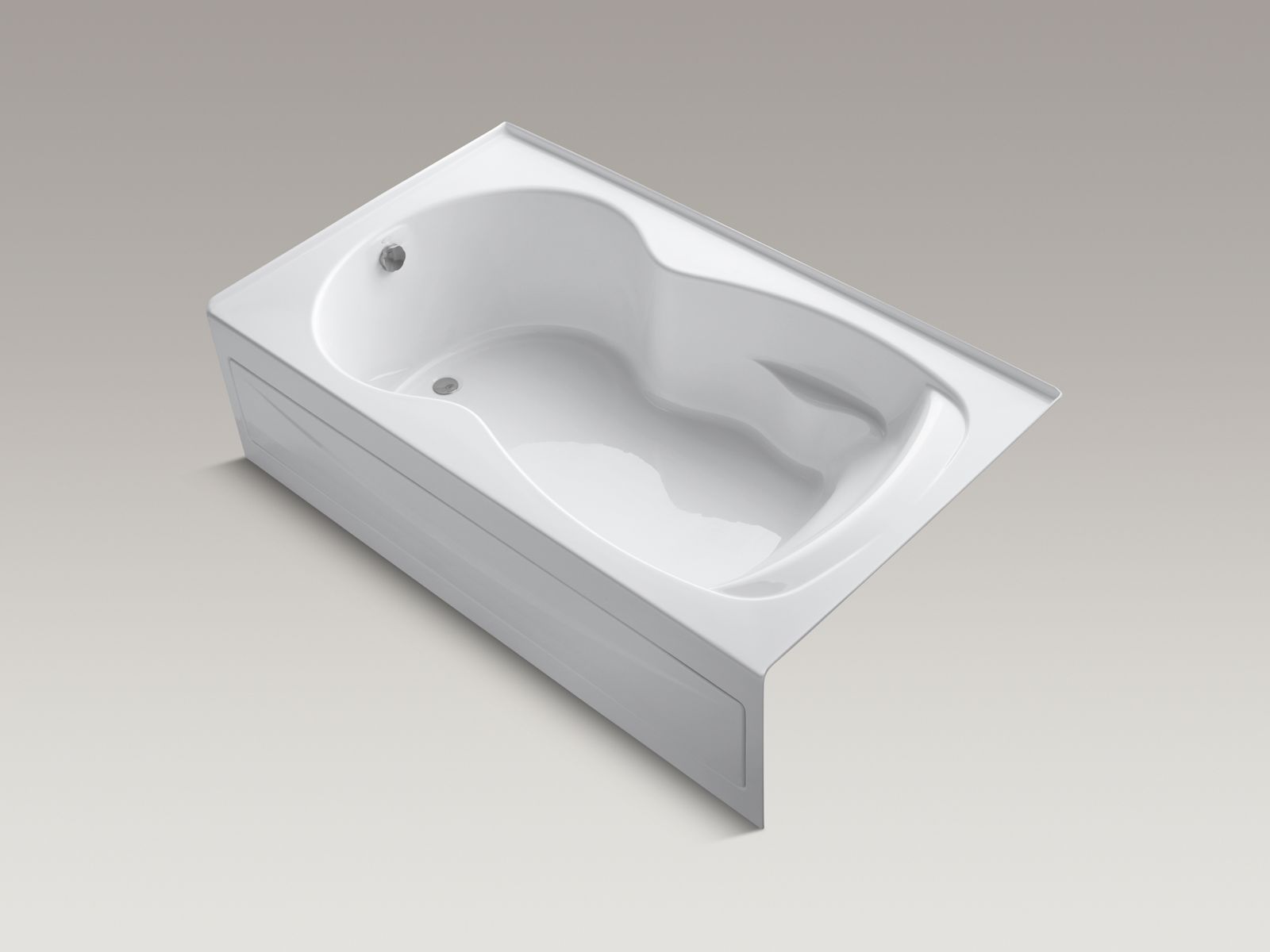 Synchrony(R) 72" x 42" alcove bath with integral apron and left-hand drain