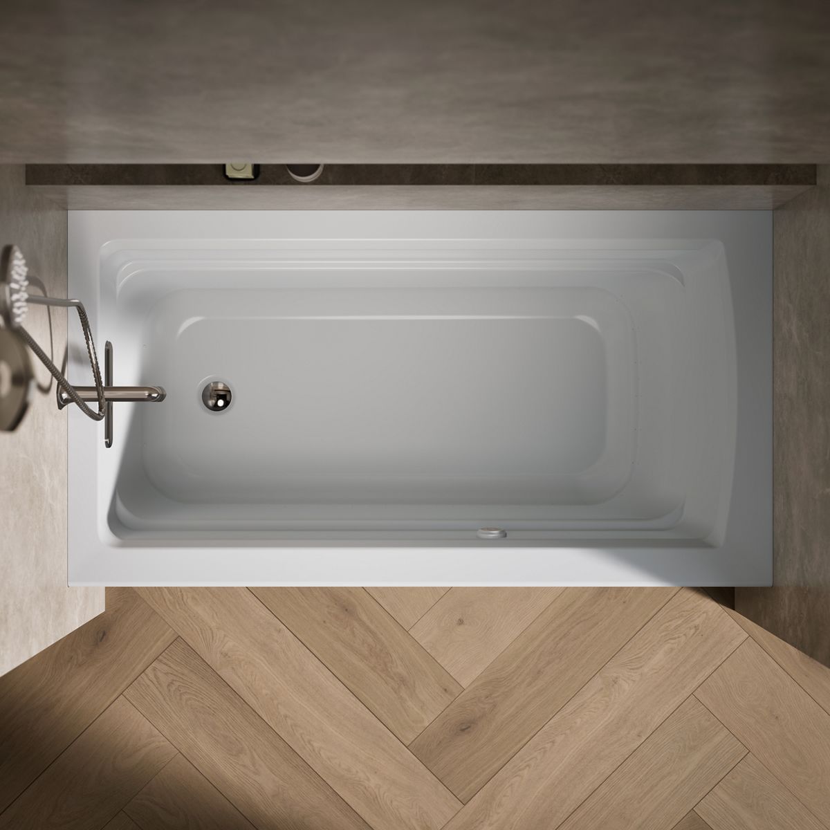 3786-archer-60-x-32-alcove-heated-bubblemassage-air-bath-left-drain-26.jpg Archer® 60" x 32" alcove Heated BubbleMassage™ air bath, left drain