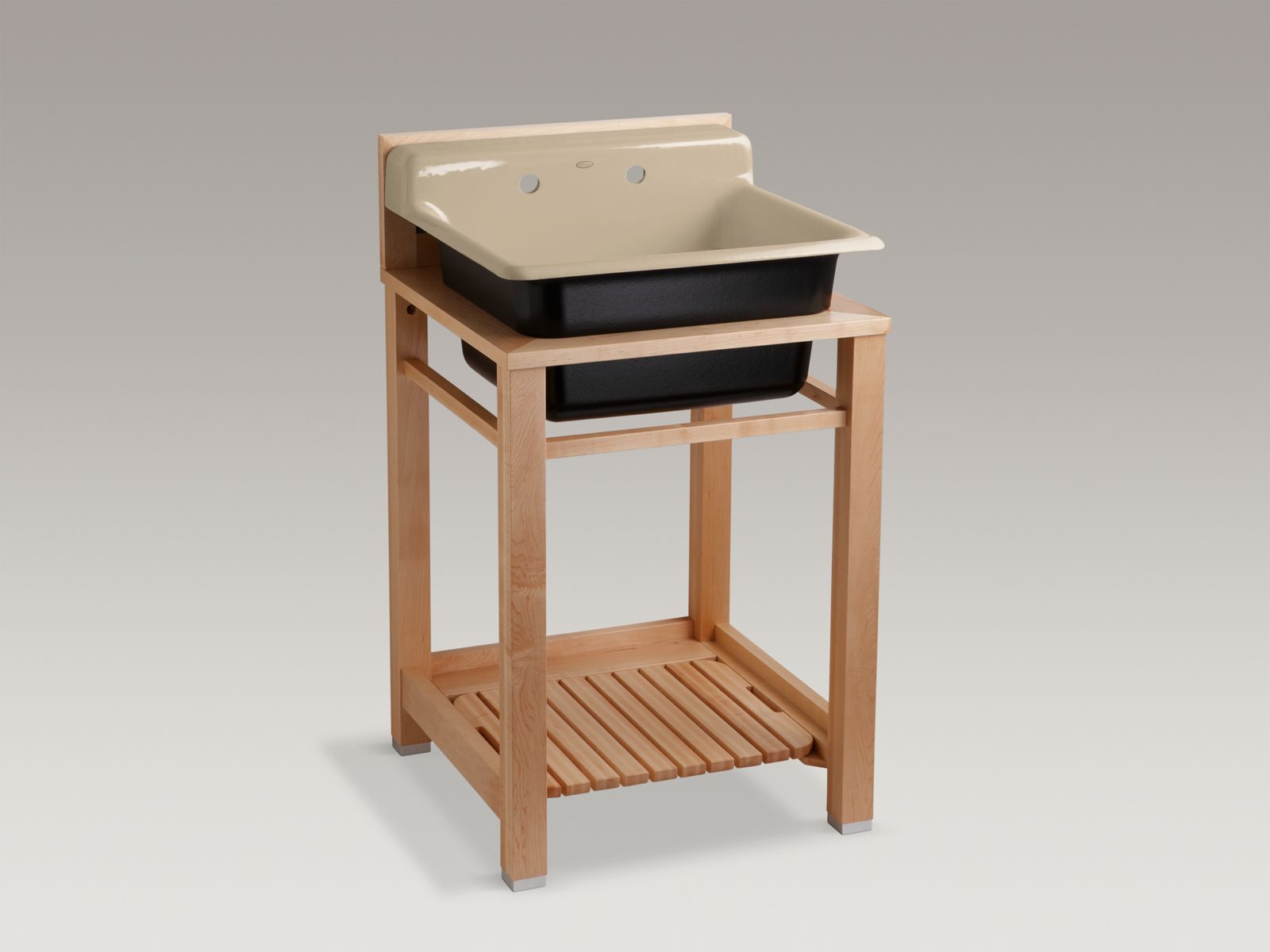 38274-bayview-tm-top-mount-utility-sink-with-2-faucet-holes-on-backwall-and-painted-underside-3.jpg Bayview(TM) top-mount utility sink with 2 faucet holes on backwall and painted underside
