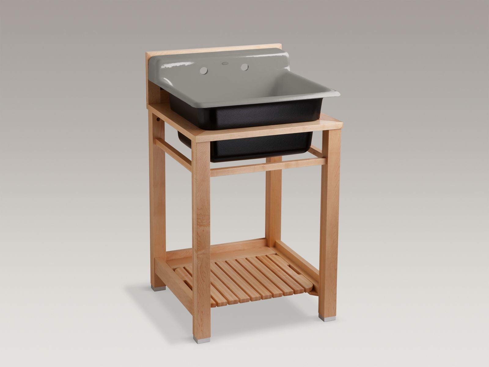 38274-bayview-tm-top-mount-utility-sink-with-2-faucet-holes-on-backwall-and-painted-underside-9.jpg Bayview(TM) top-mount utility sink with 2 faucet holes on backwall and painted underside
