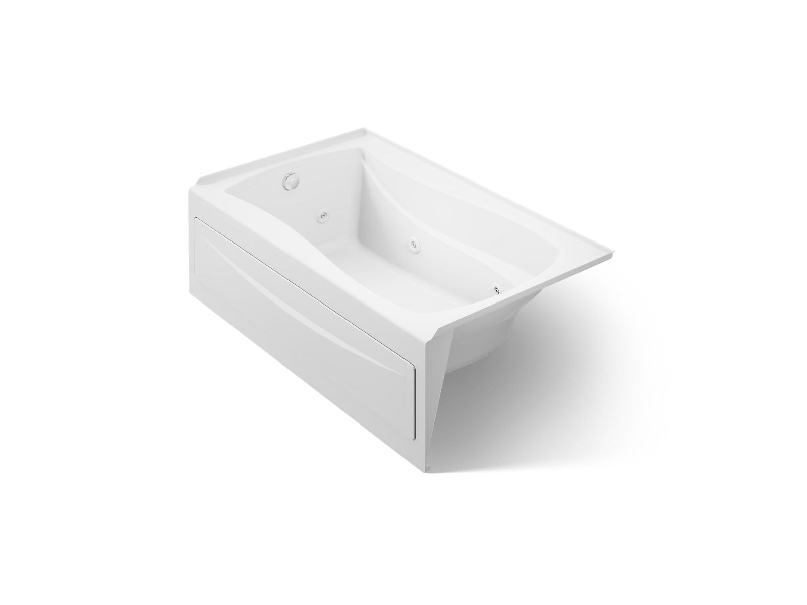 Mariposa® 60" x 36" alcove heated whirlpool, left drain