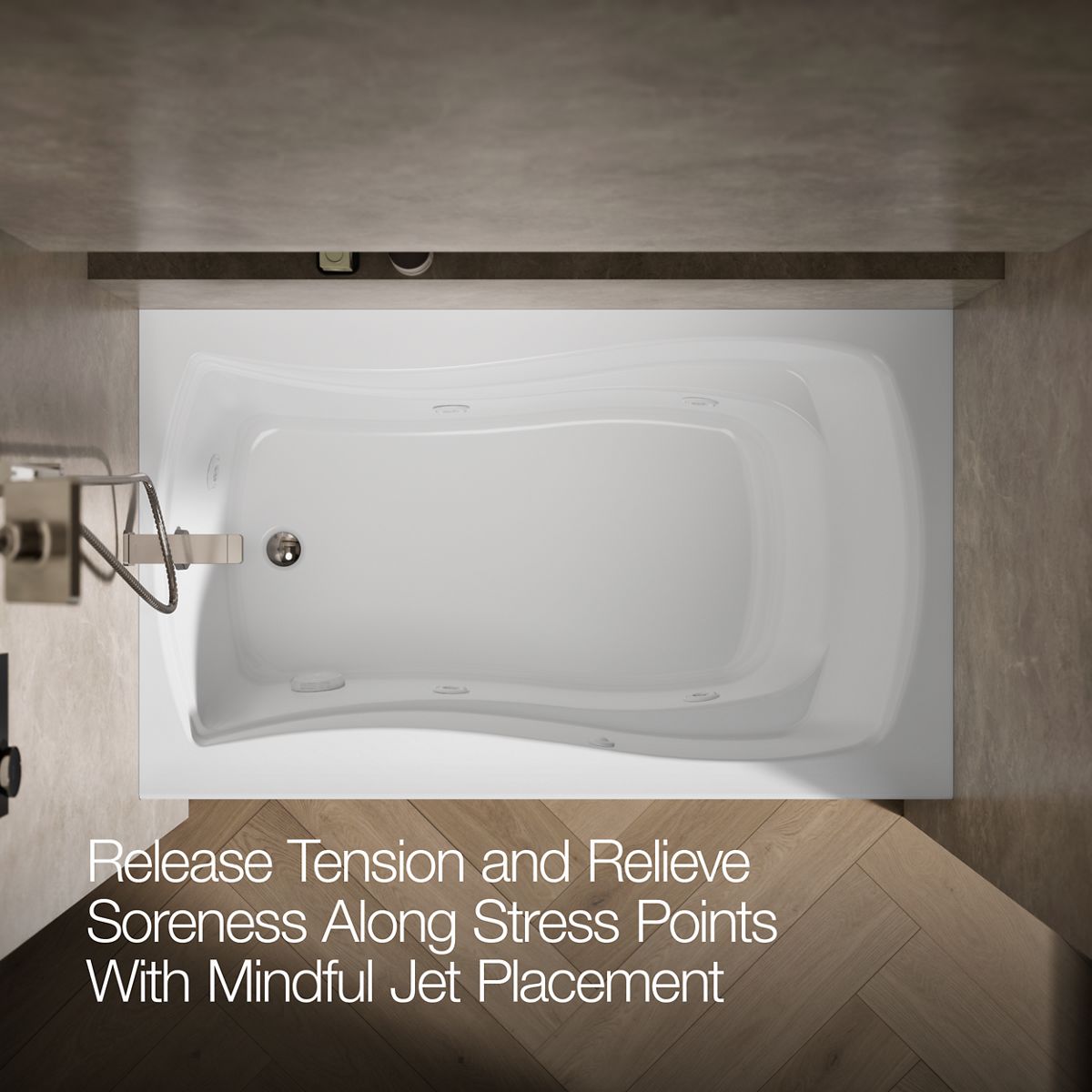 3840-mariposa-60-x-36-alcove-heated-whirlpool-left-drain-11.jpg Mariposa® 60" x 36" alcove heated whirlpool, left drain
