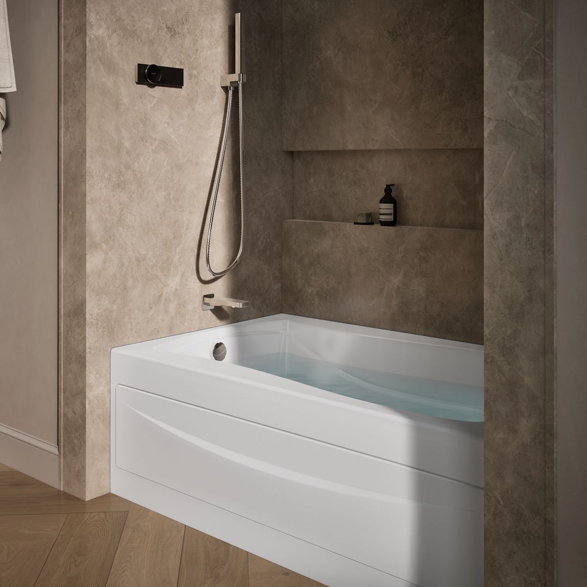 3840-mariposa-60-x-36-alcove-heated-whirlpool-left-drain-7.jpg Mariposa® 60" x 36" alcove heated whirlpool, left drain