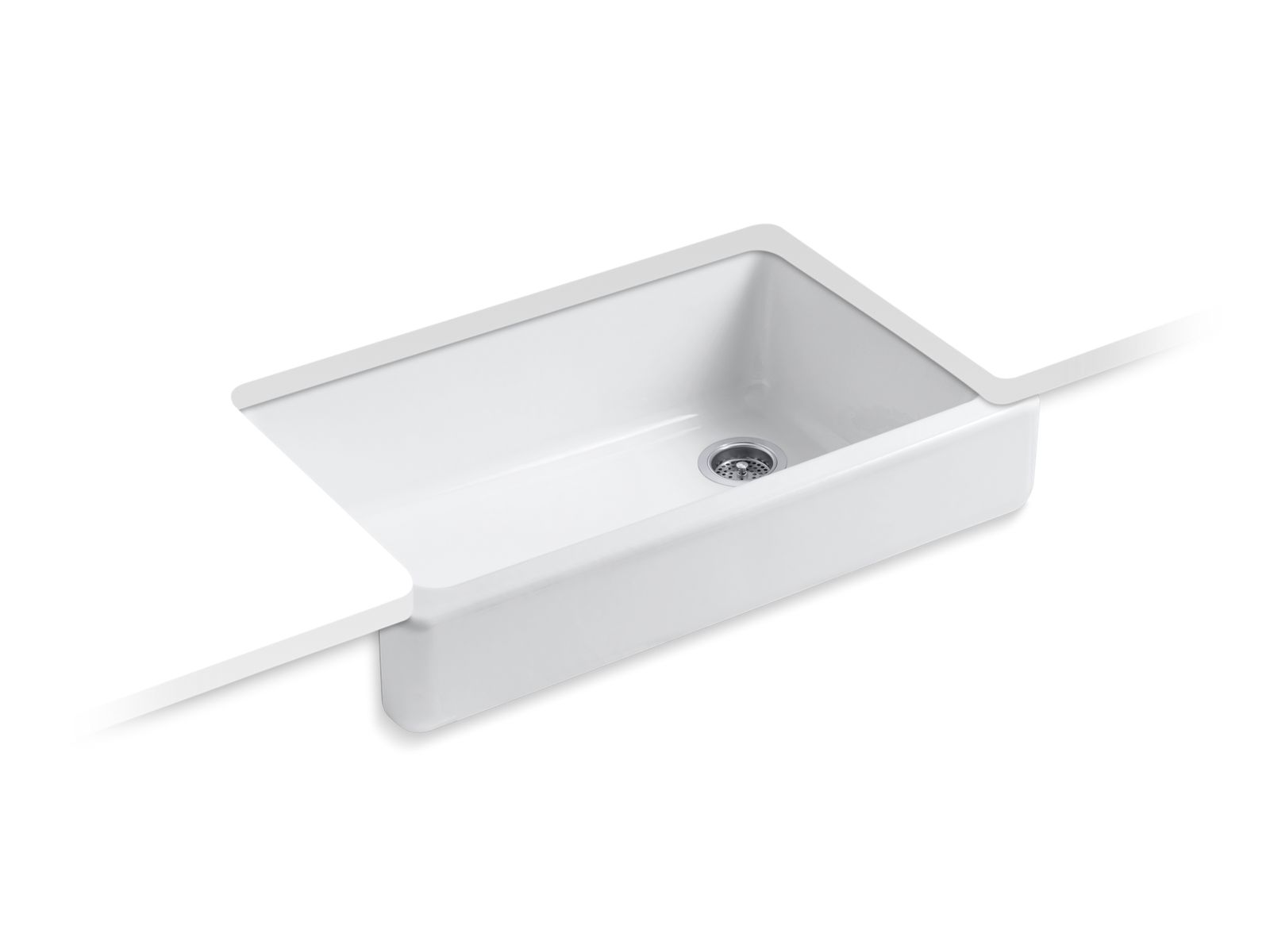 Whitehaven® 35-1/2" undermount single-bowl farmhouse kitchen sink