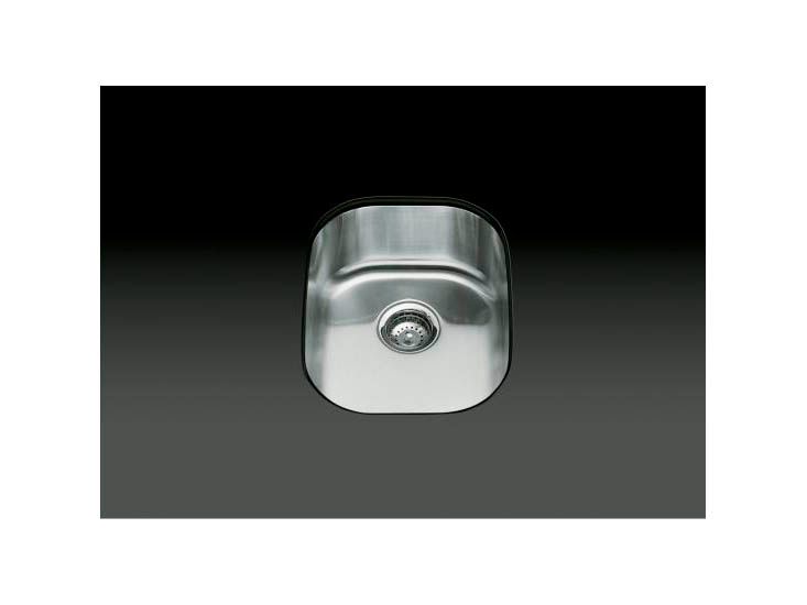 Undertone(R) 15-1/2" x 19-5/8" x 7-5/8" rounded under-mount single bowl kitchen sink
