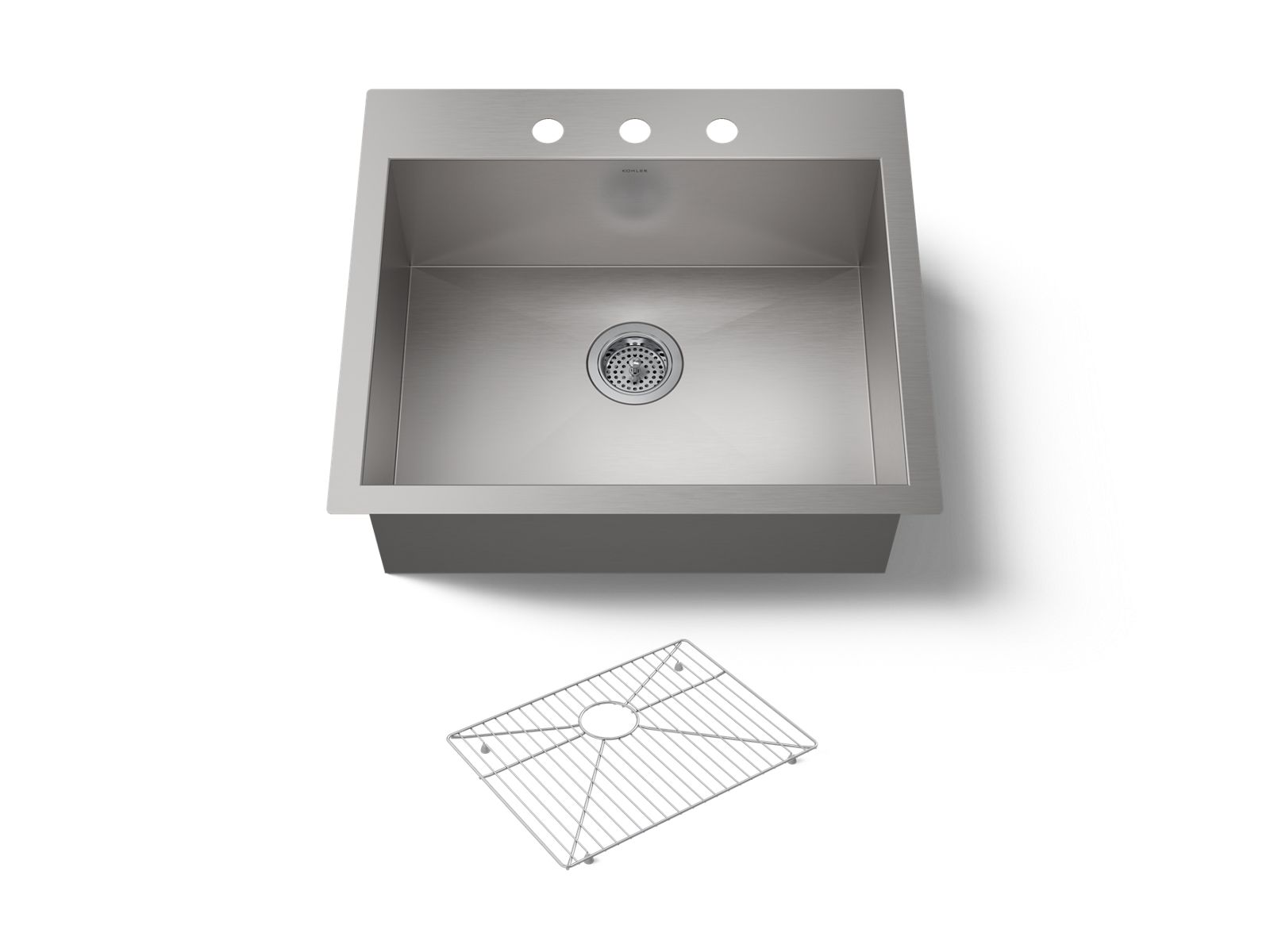 Vault™ 25" top-/undermount single-bowl kitchen sink
