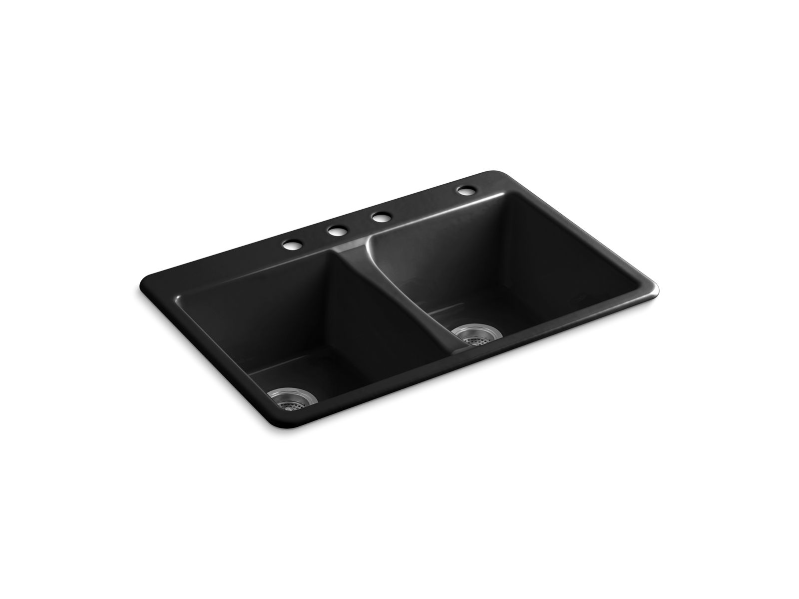 Deerfield® 33" top-mount double-bowl kitchen sink