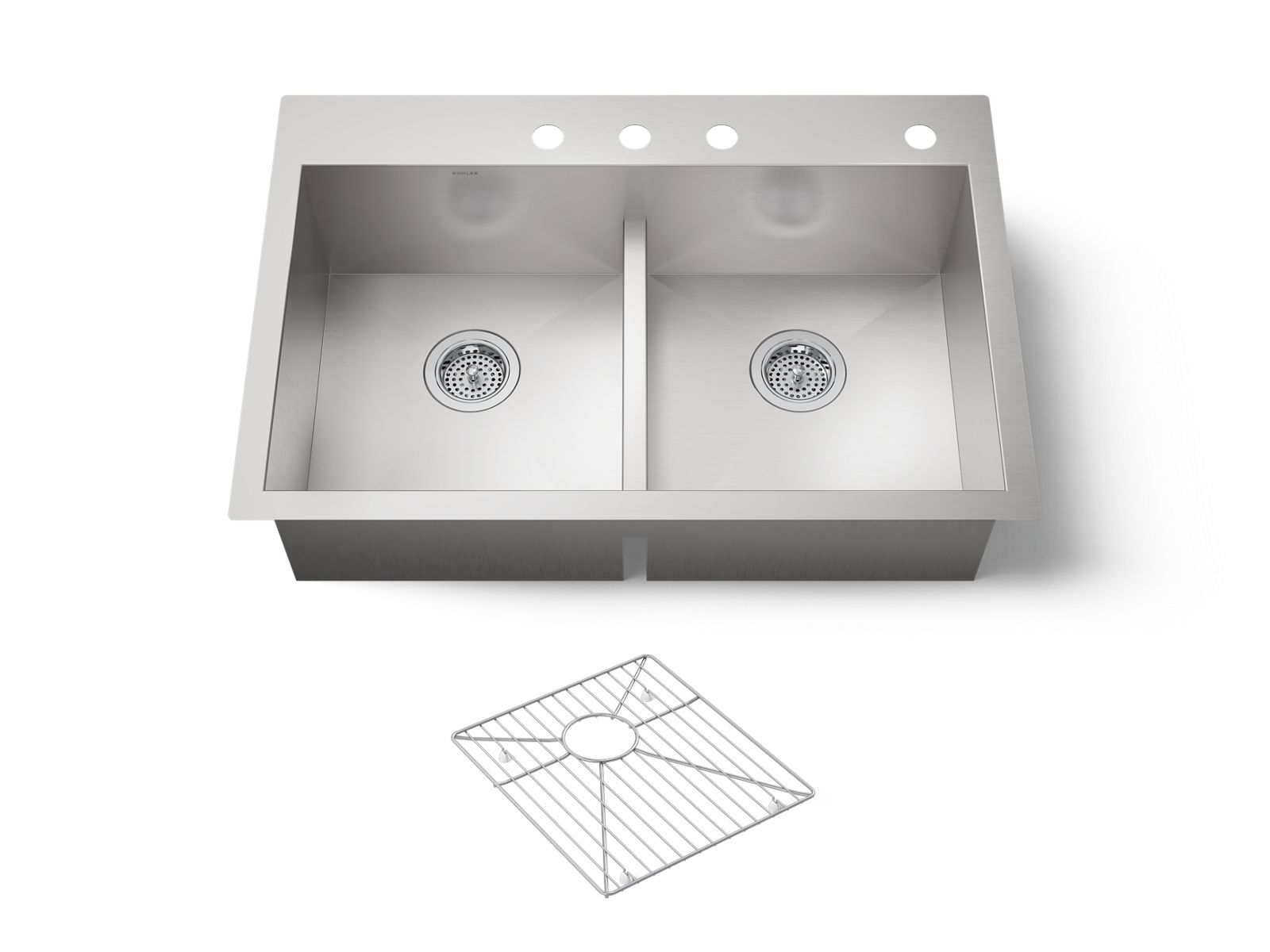 Vault™ Smart Divide® 33" top-/undermount double-bowl kitchen sink