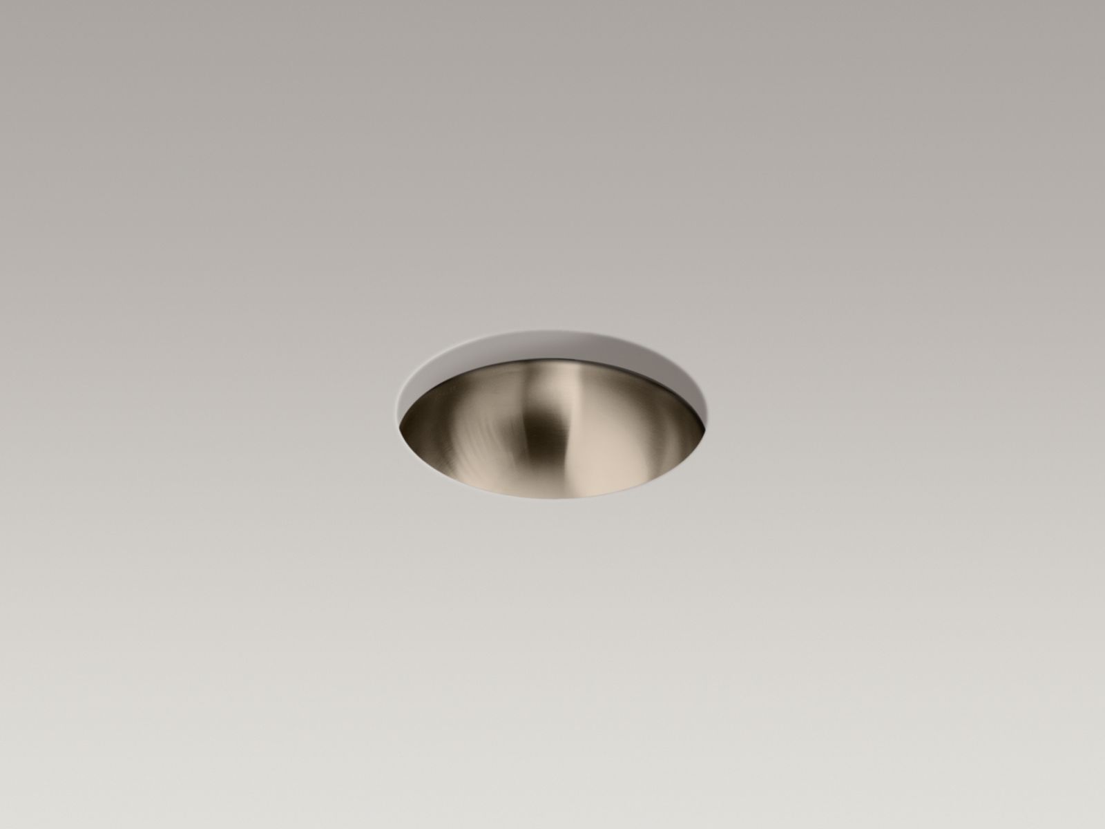 Undertone(R) 13-5/8" diameter under-mount round bar sink in Satin Bronze finish