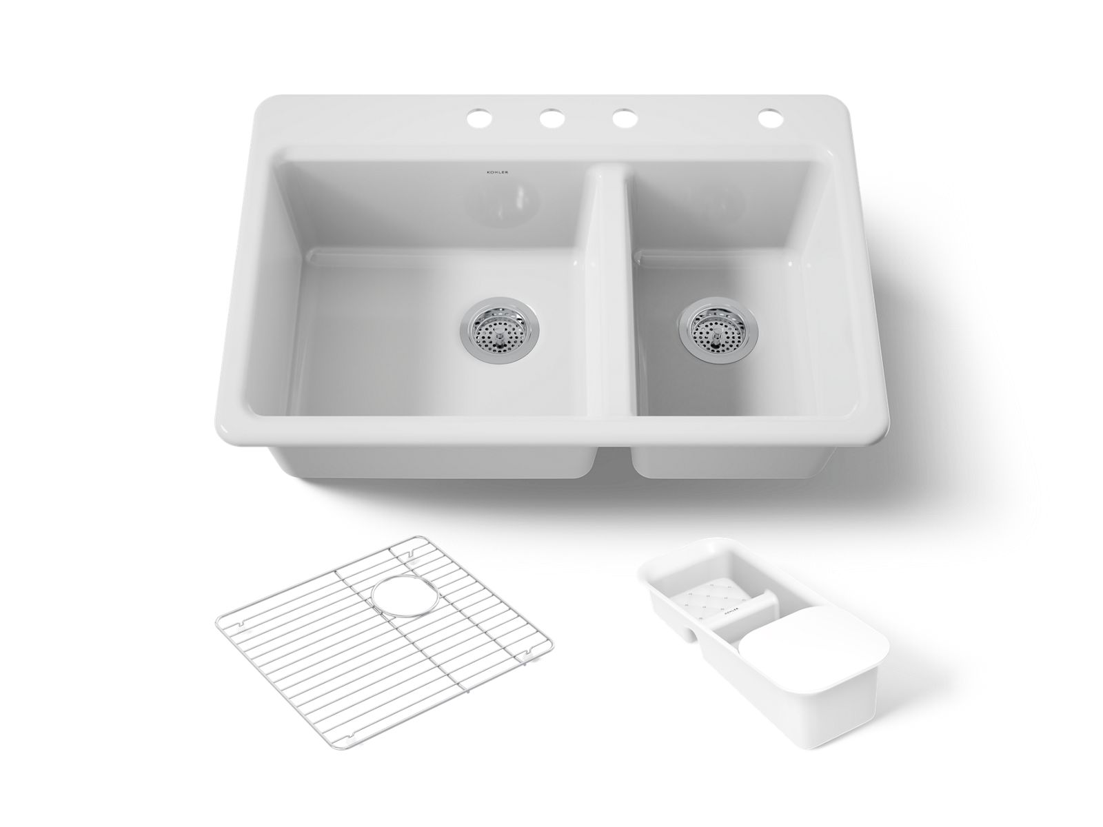 Riverby® 33" top-mount double-bowl workstation kitchen sink
