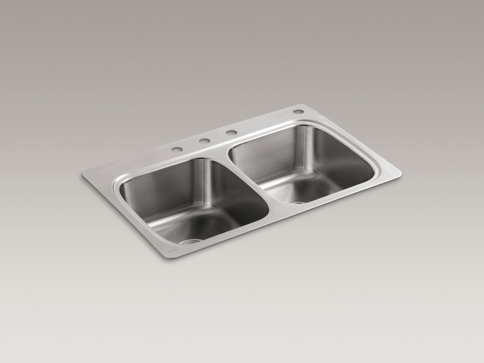 Verse™ 33" top-mount double-bowl kitchen sink