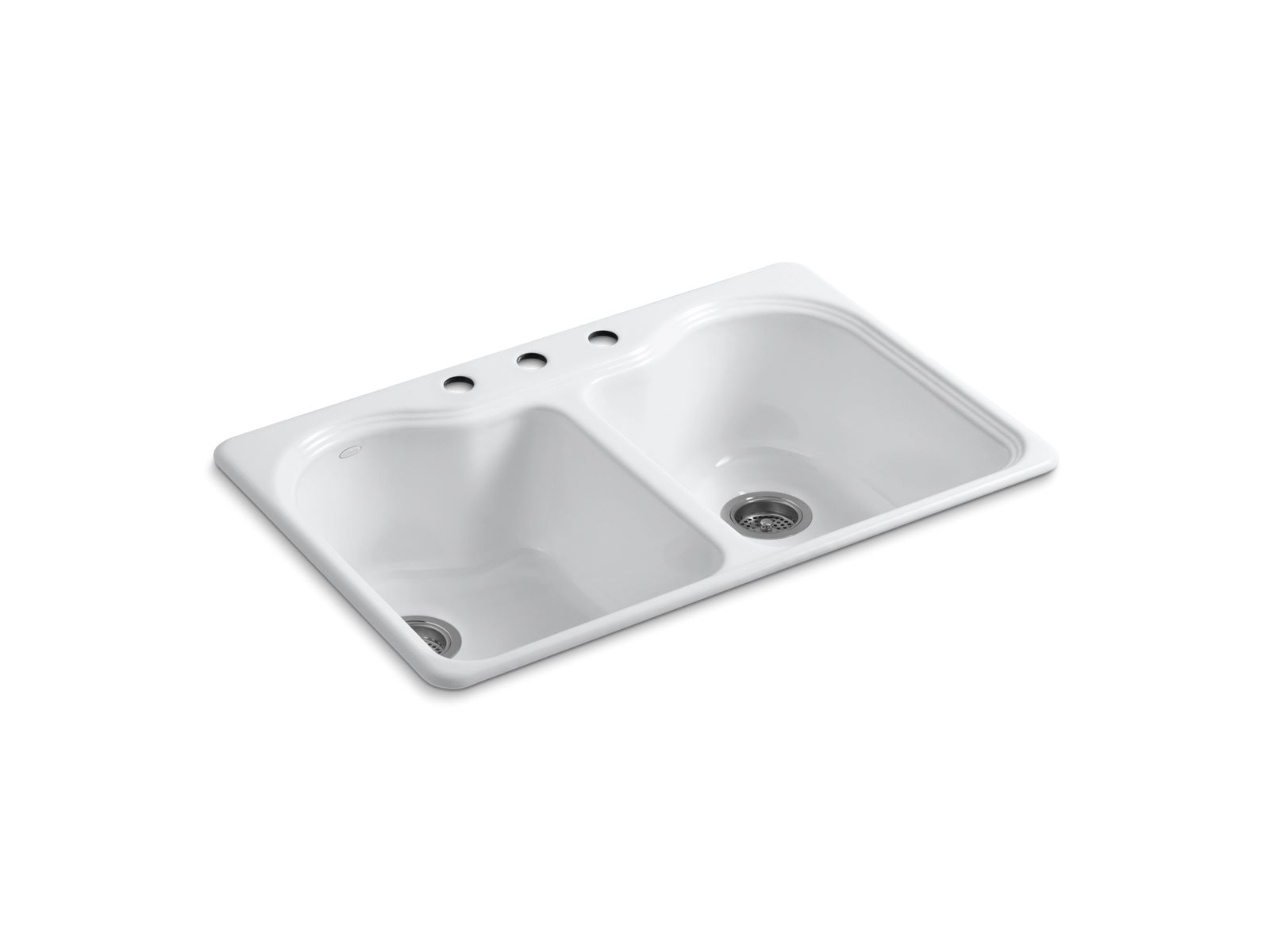 Hartland® 33" top-mount double-bowl kitchen sink