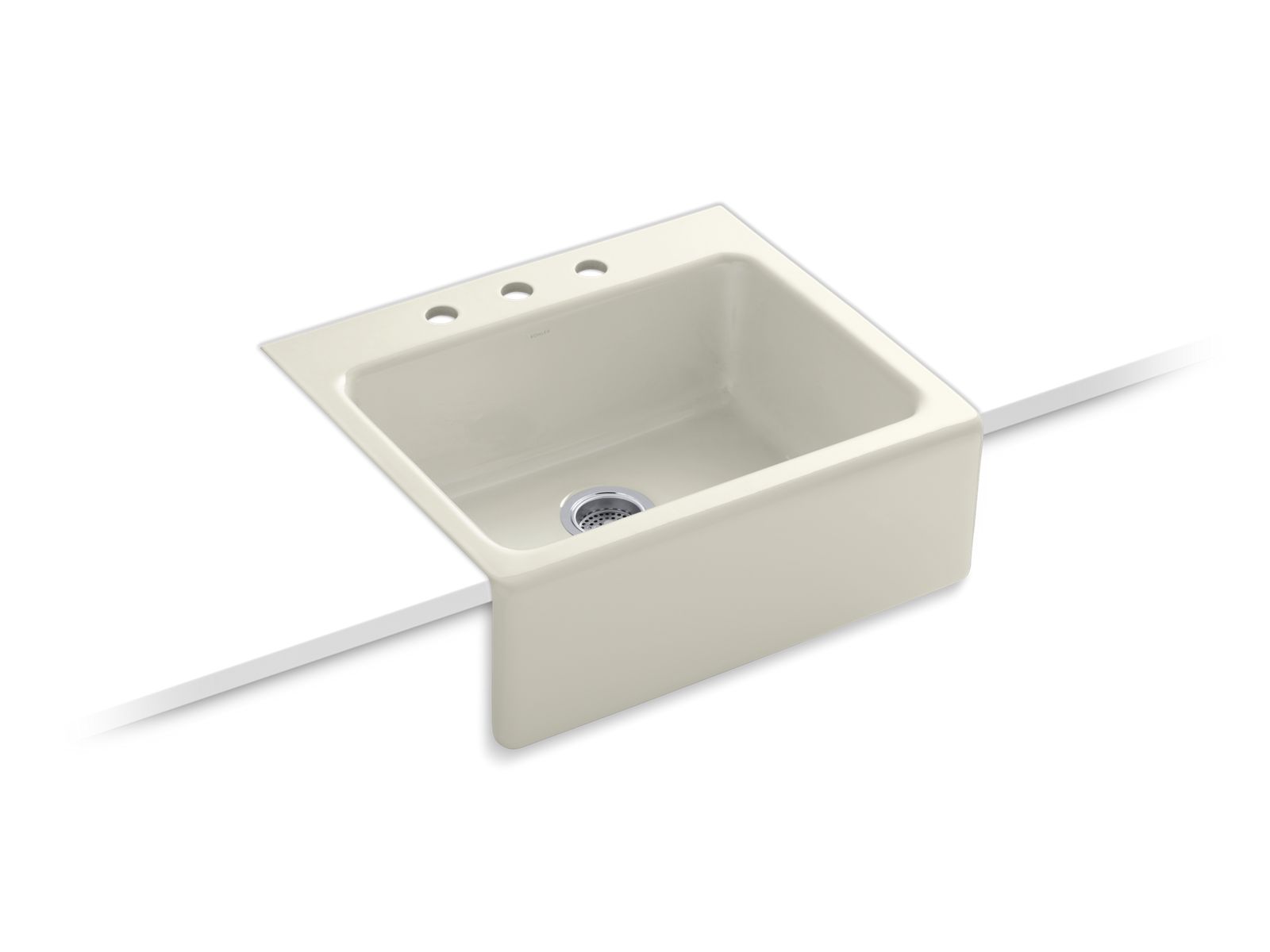 39529-alcott-25-x-22-x-8-5-8-tile-in-single-bowl-kitchen-sink-with-apron-front-and-3-faucet-holes-4.jpg Alcott™ 25" x 22" x 8-5/8" tile-in single-bowl kitchen sink with apron-front and 3 faucet holes