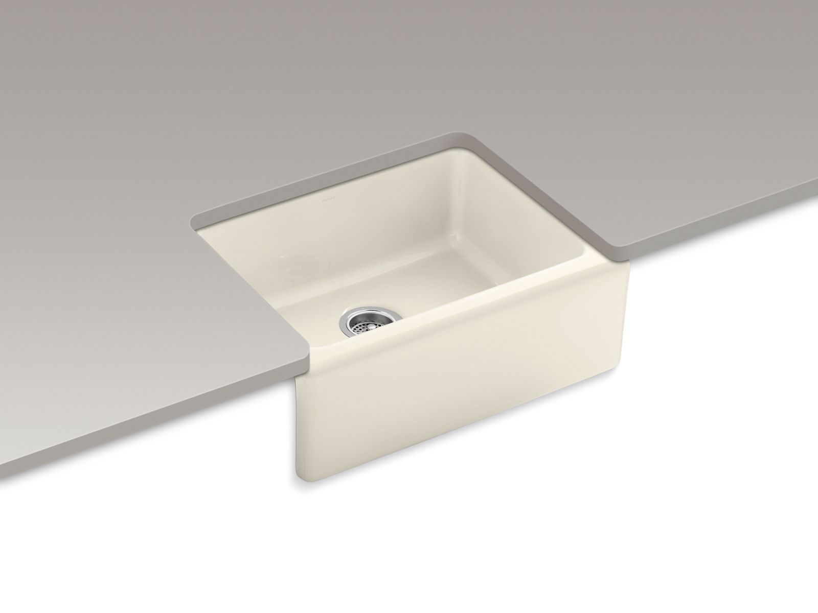 Alcottâ„¢ 25-1/4" x 22" x 8-5/8" undermount single-bowl farmhouse kitchen sink with 5 oversize faucet holes